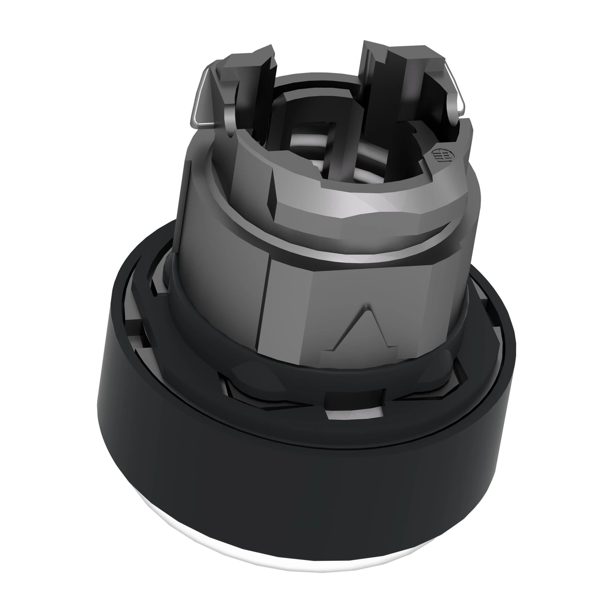 Schneider Electric ZB4BP1837 Push Button, Front Element, Harmony XB4, Metal Black, 22mm, White, Momentary, with Protective Cap, for Insert Label (img_007) Schneider Electric ZB4BP1837 Push Button, Front Element, Harmony XB4, Metal Black, 22mm, White, Momentary, with Protective Cap, for Insert Label (img_007)