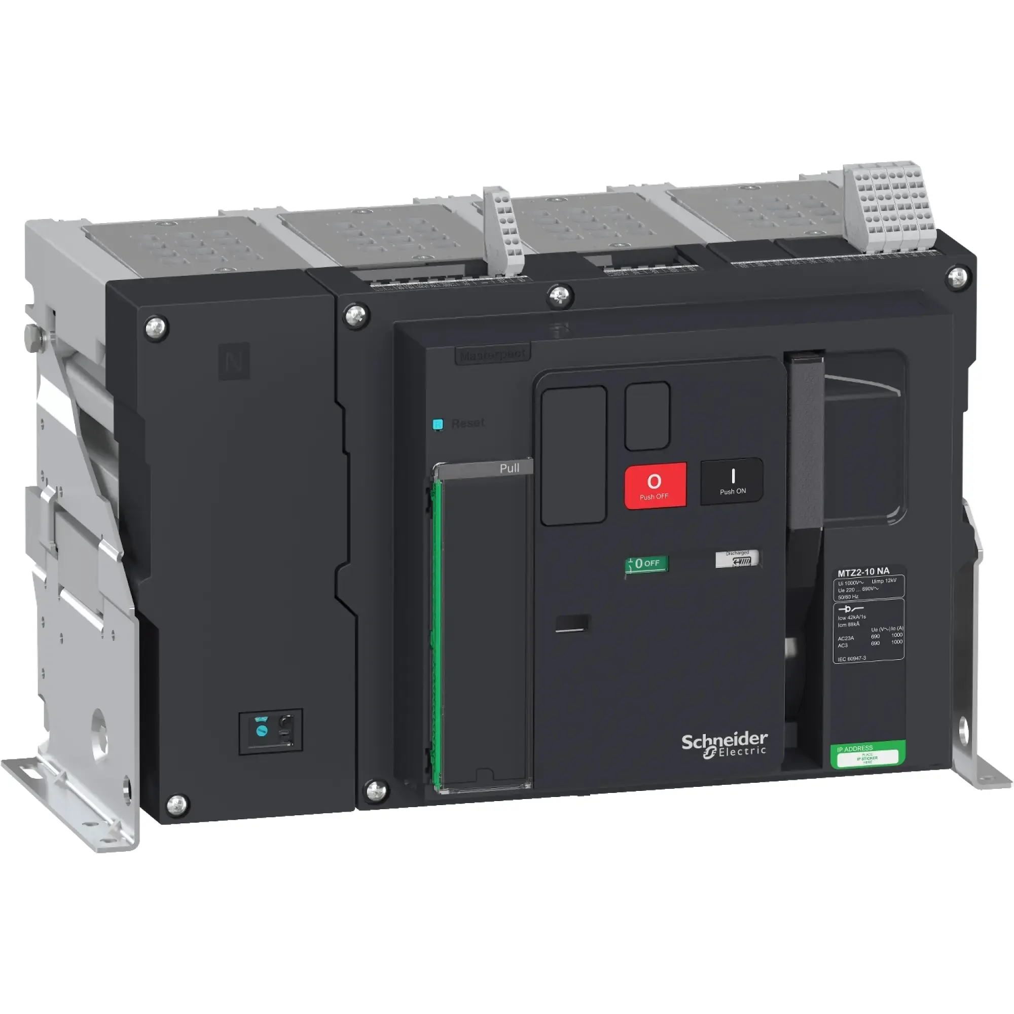 Schneider Electric LV848025 MasterPact MTZ2 1000A NA Icm=88kA/690V 4P Basic Fixed-Mounted Circuit Breaker (img_002) Schneider Electric LV848025 MasterPact MTZ2 1000A NA Icm=88kA/690V 4P Basic Fixed-Mounted Circuit Breaker (img_002)