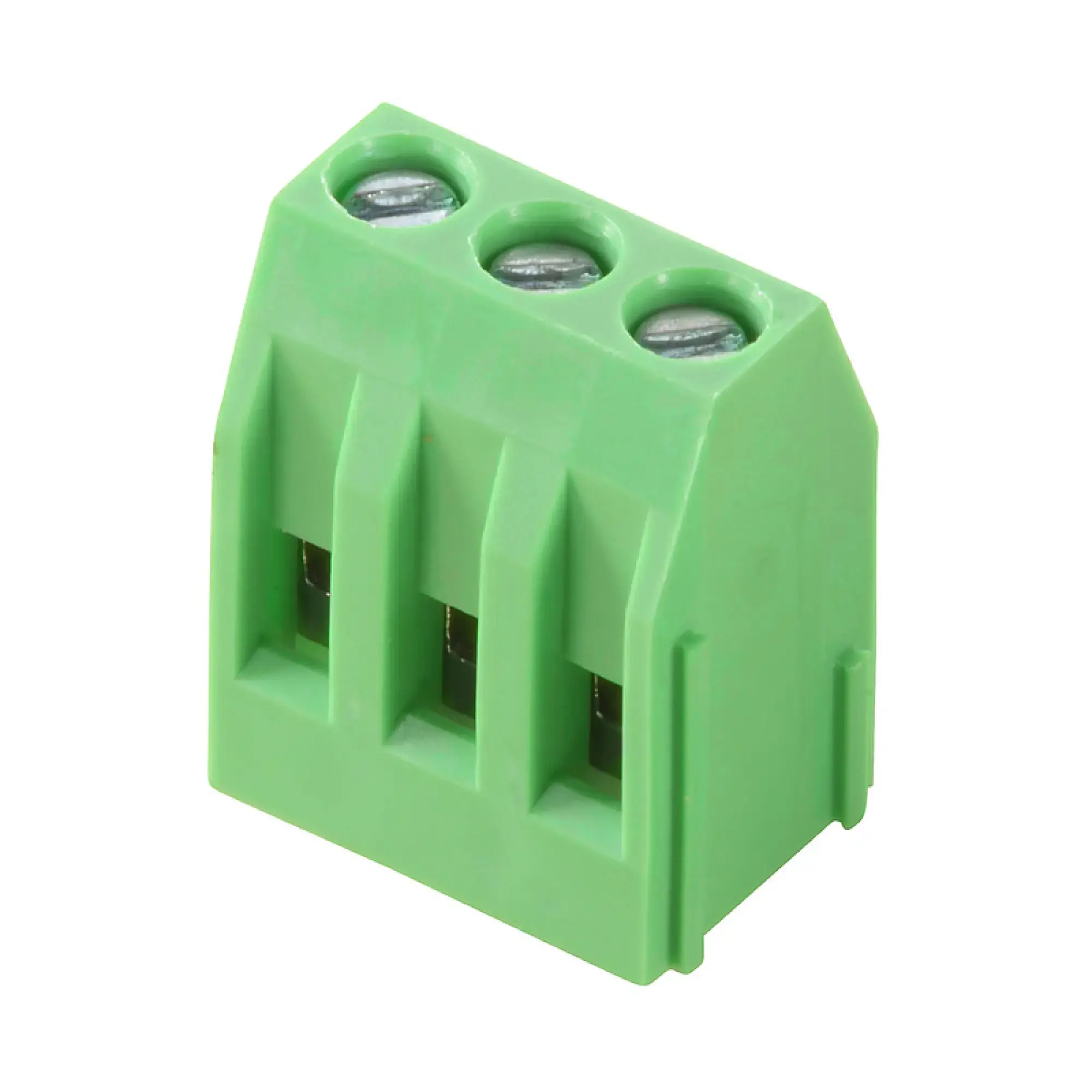 Weidmüller 2651710000 PCB terminal, 250 V, 15 A, Pitch in mm: 5.00, 4 mm², Number of poles: 2, Clamping yoke connection, THT solder connection, 90°, Box TPS 5.00/02/90 3.5SN GN BX (img_001)