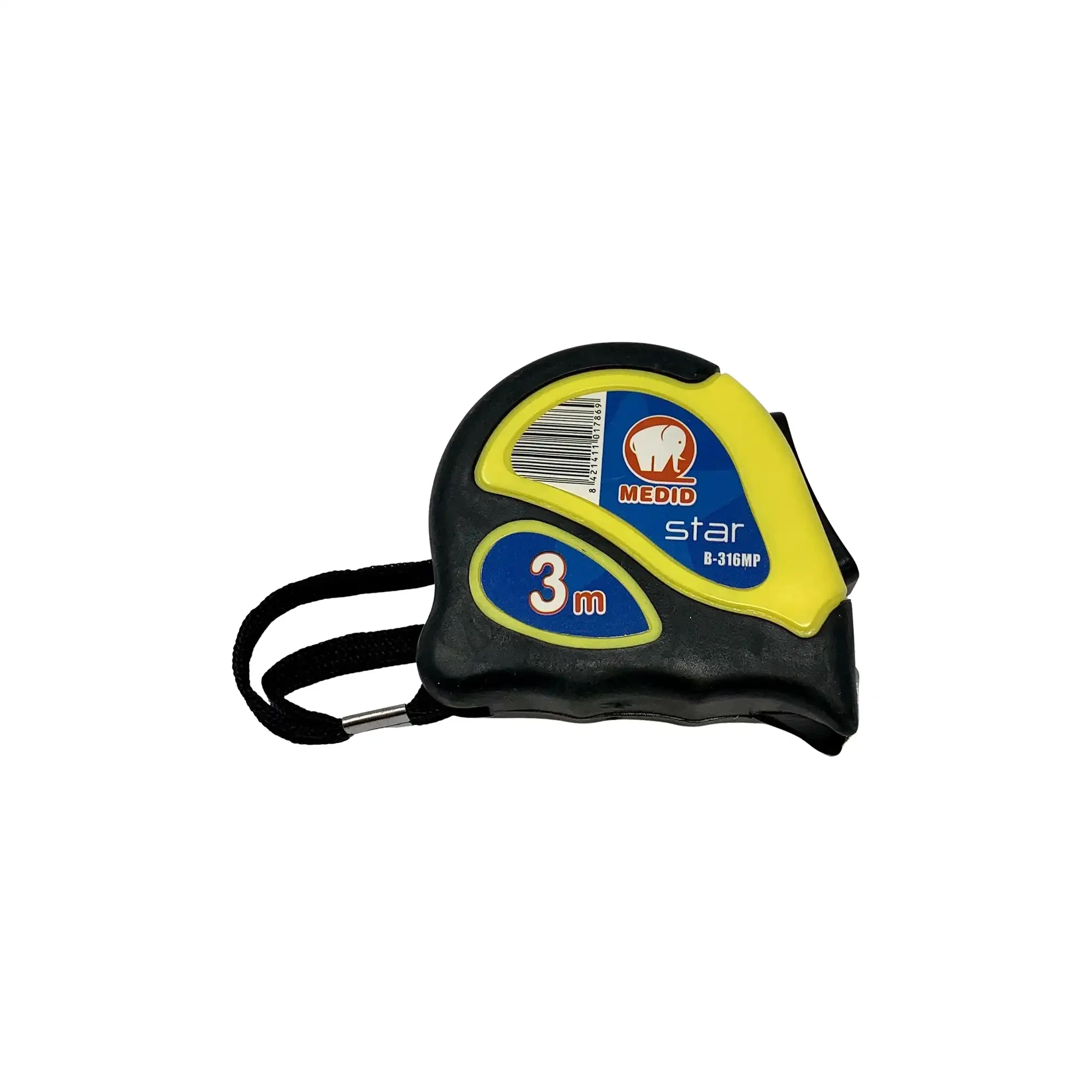 MEDID B316 Tape measure STAR made of 2K-case with locking device and clip- Unpacked 3m x 16 mm (img_001)