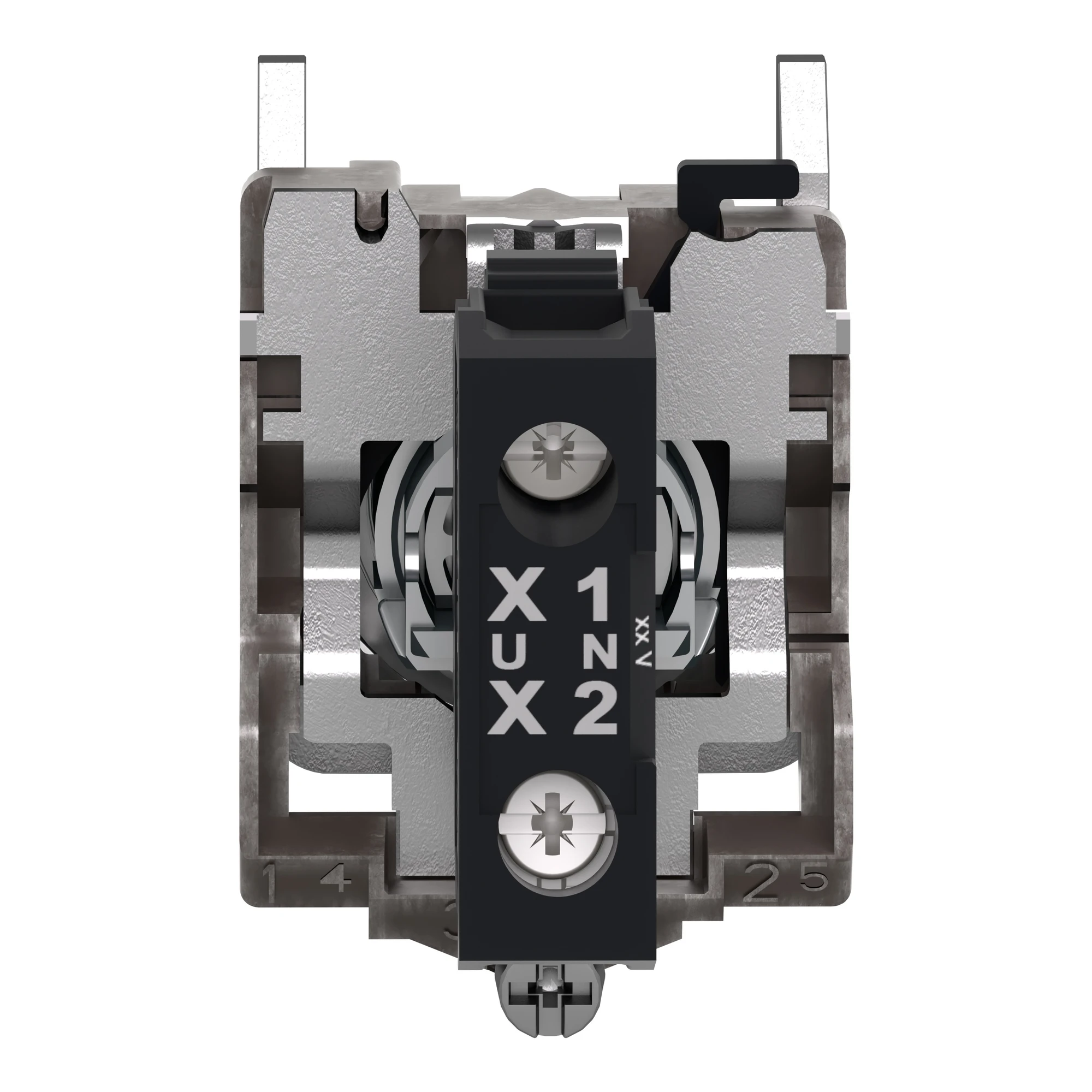 Schneider Electric XB4BVGM1T Signal Light, Harmony XB4, Metal, 22mm, White, incl. Universal LED Module with Protector, 110-240V AC (img_003)