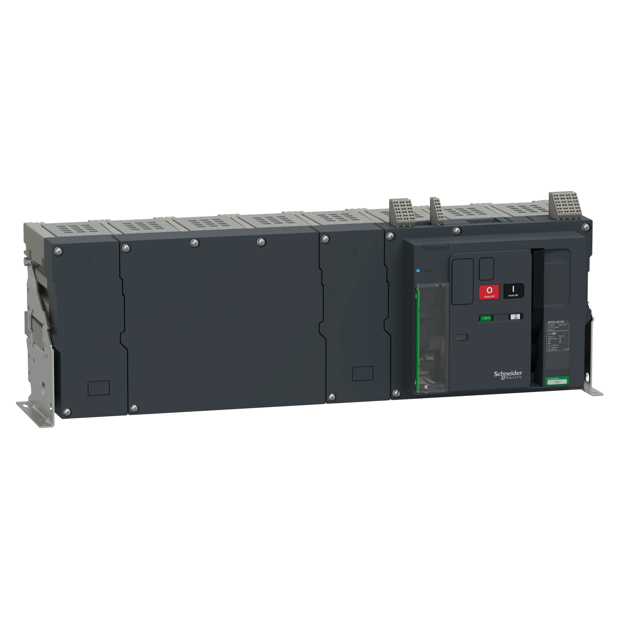 Schneider Electric LV948110 MasterPacT MTZ3 40 4000A H2 150kA/440VAC (Icu) 4P Grundschalter Festeinbau für MicroLogic Active (img_001)