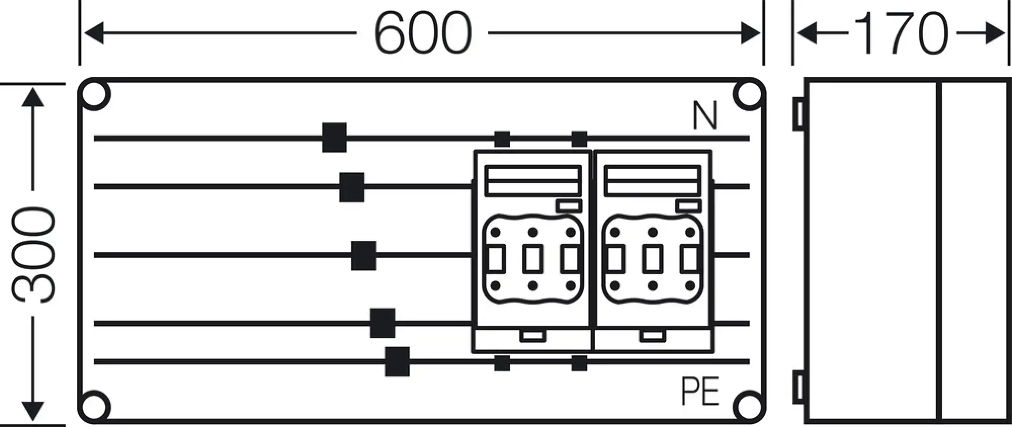 Hensel 2000658 Mi-NH-Sicherungslasttrennschaltergehäuse 2x3x NH00,a. Sammelschiene, 250A,5p. Mi 6426 (img_003) Hensel 2000658 Mi-NH-Sicherungslasttrennschaltergehäuse 2x3x NH00,a. Sammelschiene, 250A,5p. Mi 6426 (img_003)