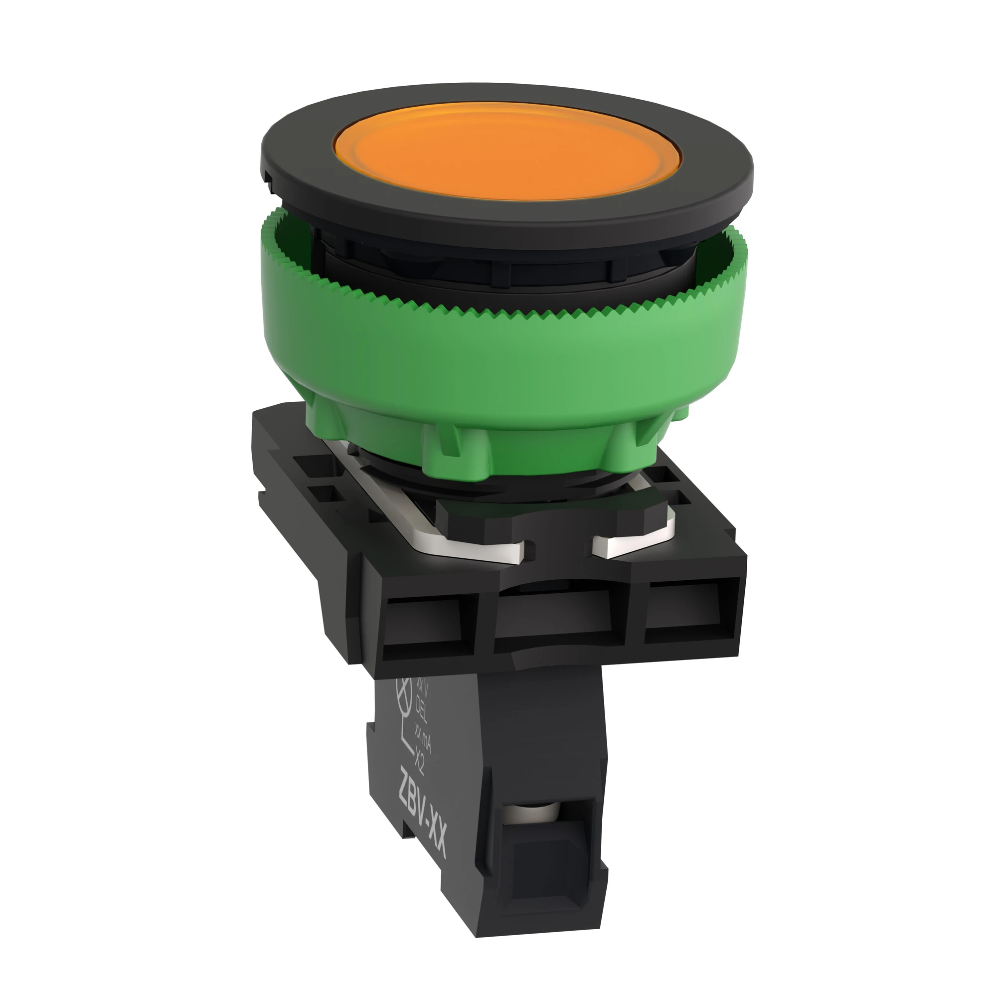 Schneider Electric XB5FVB5 Pilot light, Harmony XB5F, plastic, antimicrobial, orange, 30mm, universal LED, smooth dome, 24V ACDC (img_005) Schneider Electric XB5FVB5 Pilot light, Harmony XB5F, plastic, antimicrobial, orange, 30mm, universal LED, smooth dome, 24V ACDC (img_005)