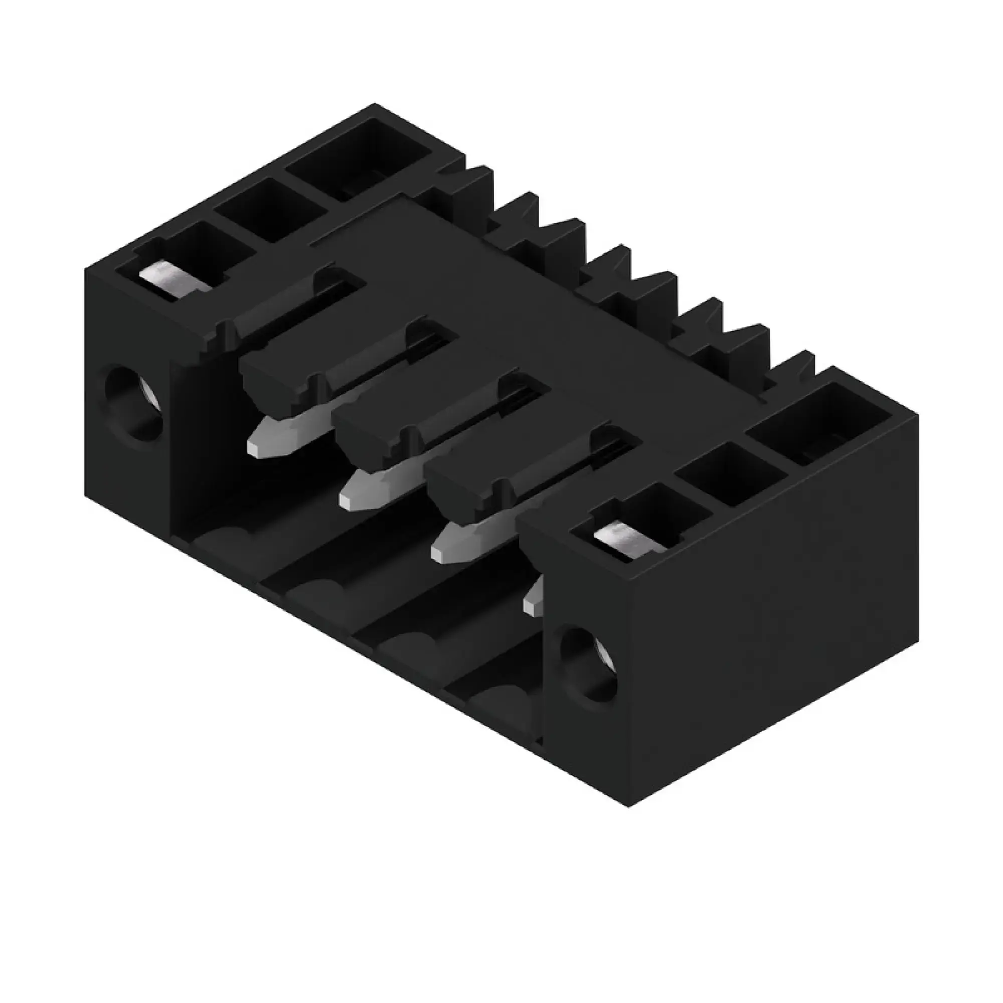 Weidmüller 1141500000 PCB connector (board connection), 160 V, 17 A, Pitch in mm: 3.50, Number of poles: 4, THT solder connection, Box (img_001)