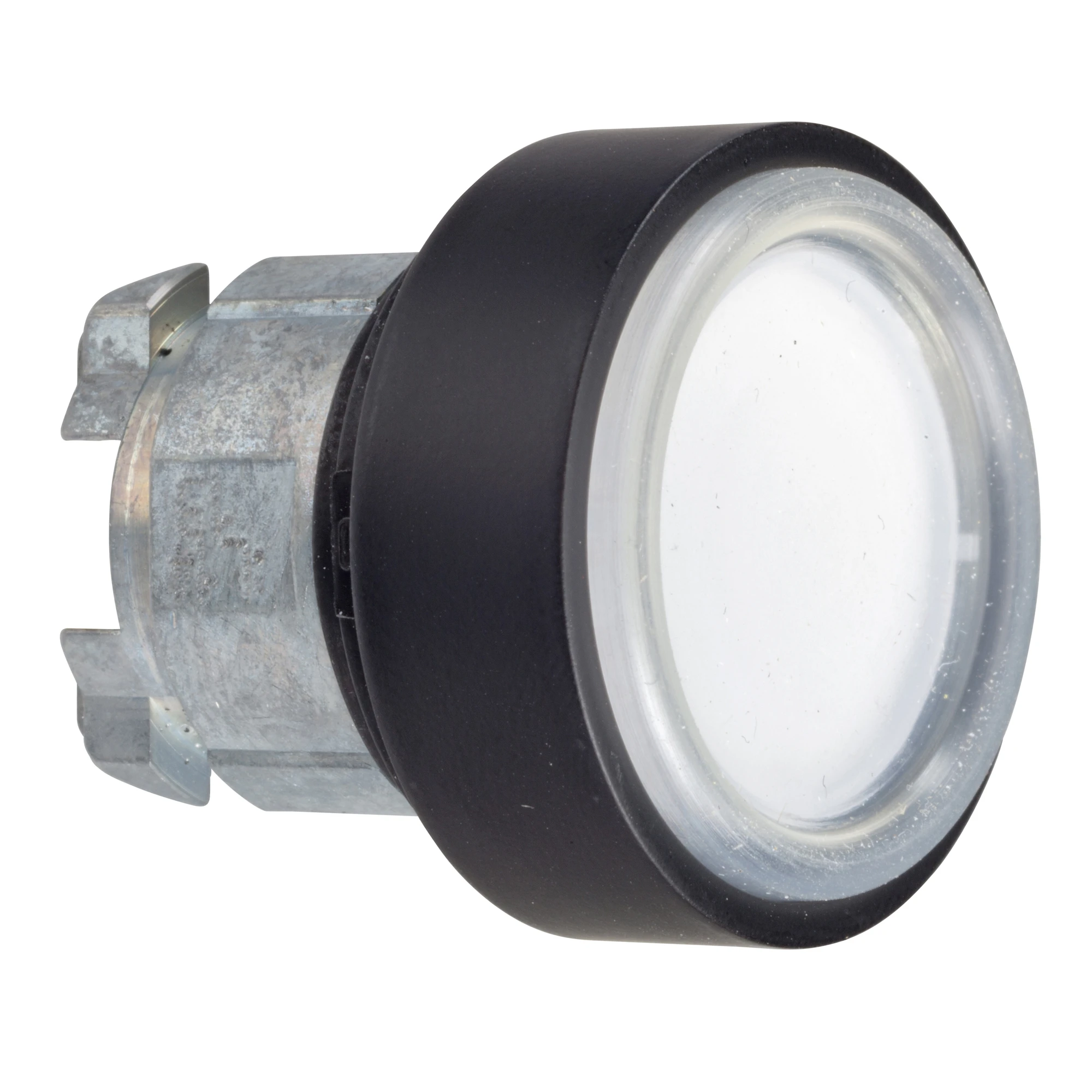 Schneider Electric ZB4BP1837 Push Button, Front Element, Harmony XB4, Metal Black, 22mm, White, Momentary, with Protective Cap, for Insert Label (img_001) Schneider Electric ZB4BP1837 Push Button, Front Element, Harmony XB4, Metal Black, 22mm, White, Momentary, with Protective Cap, for Insert Label (img_001)