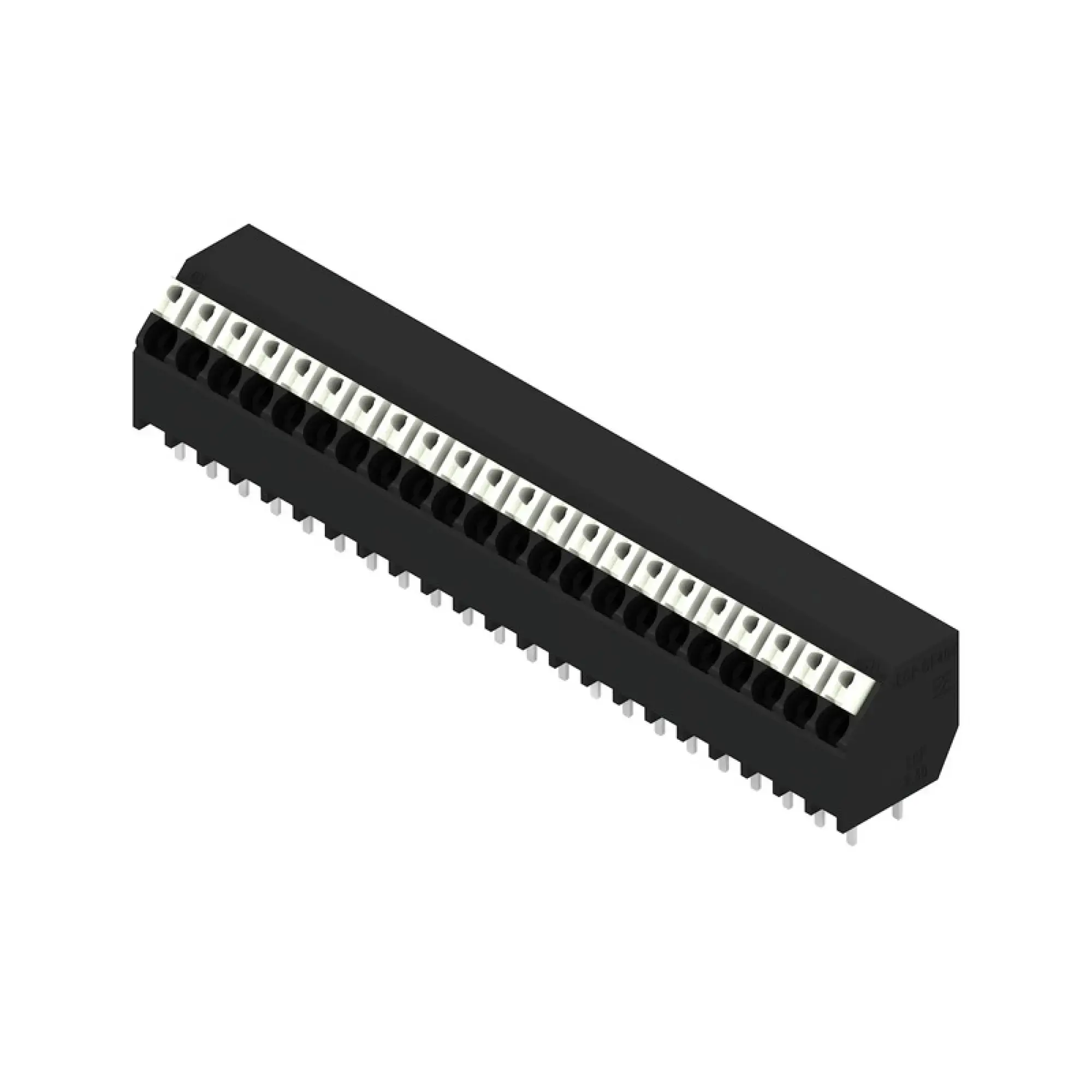 Weidmüller 1885850000 PCB terminal, 160 V, 17.5 A, Pitch in mm: 3.50, 1.5 mm², Number of poles: 22, PUSH IN with actuator, THT/THR solder connection, 135°, Tube (img_001) Weidmüller 1885850000 PCB terminal, 160 V, 17.5 A, Pitch in mm: 3.50, 1.5 mm², Number of poles: 22, PUSH IN with actuator, THT/THR solder connection, 135°, Tube (img_001)