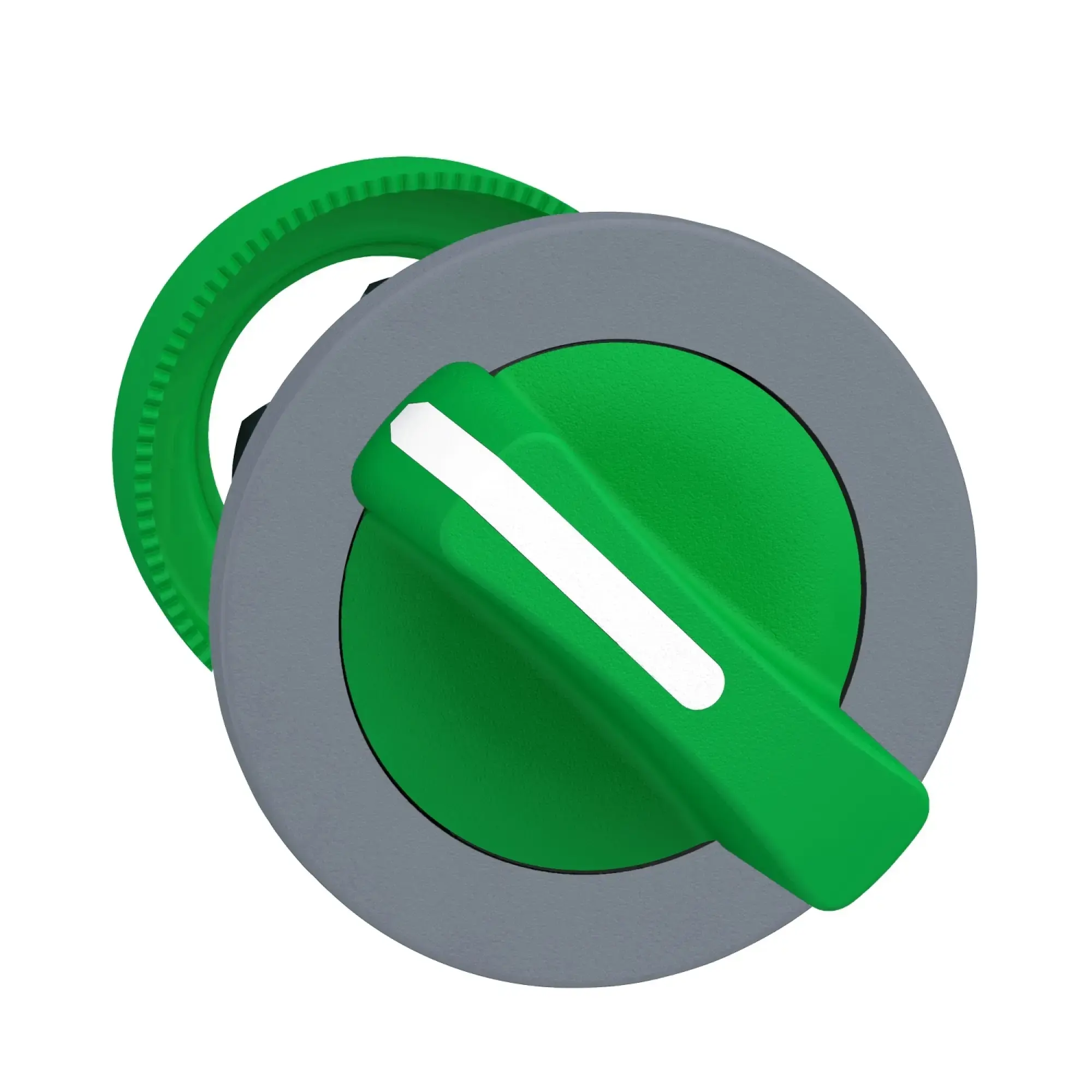 Schneider Electric ZB5FD403C0 Selector switch, front element, Harmony XB5F, plastic, 30mm, light grey, green, 2 positions, momentary (img_002) Schneider Electric ZB5FD403C0 Selector switch, front element, Harmony XB5F, plastic, 30mm, light grey, green, 2 positions, momentary (img_002)