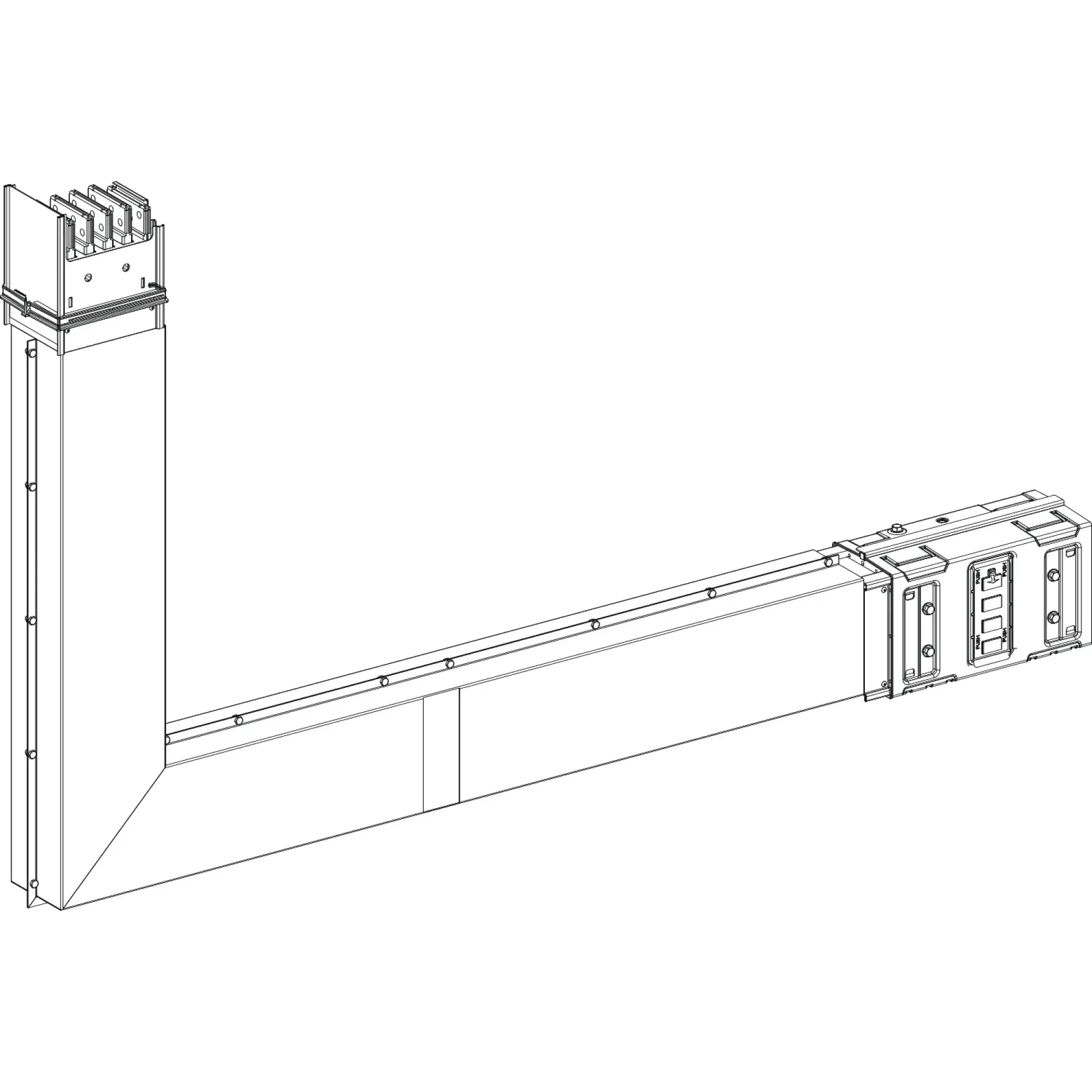 Schneider Electric KSC800DLF4CF KSC Angular Element, 800A, flat PE external, selectable length, firestop (img_002)