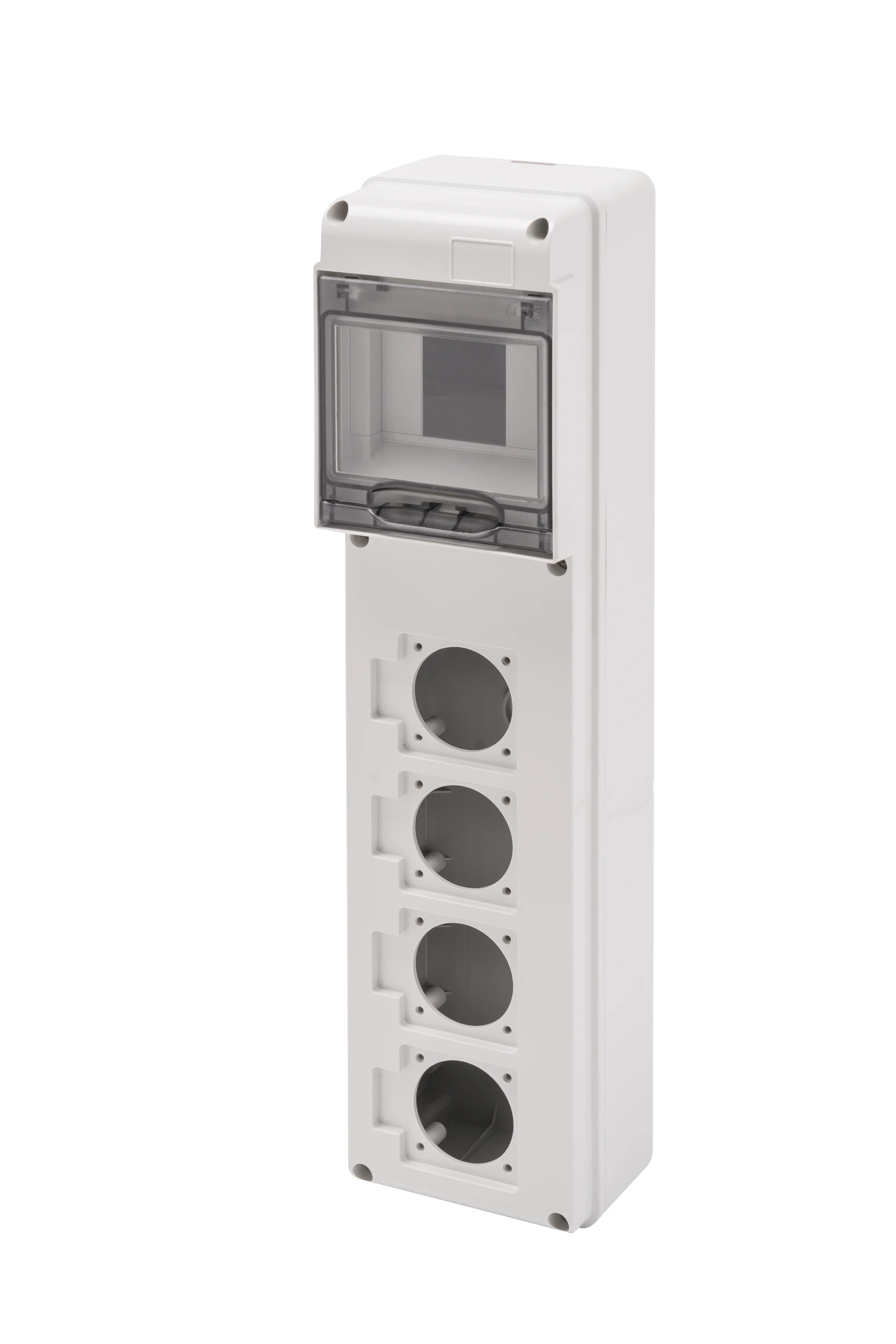 GEWISS GW68026N Q-DIN 5 MODULES - 4 FLANGE SOCKET-OUTLET STANDARD 50X50 mm - IP65 (img_001)