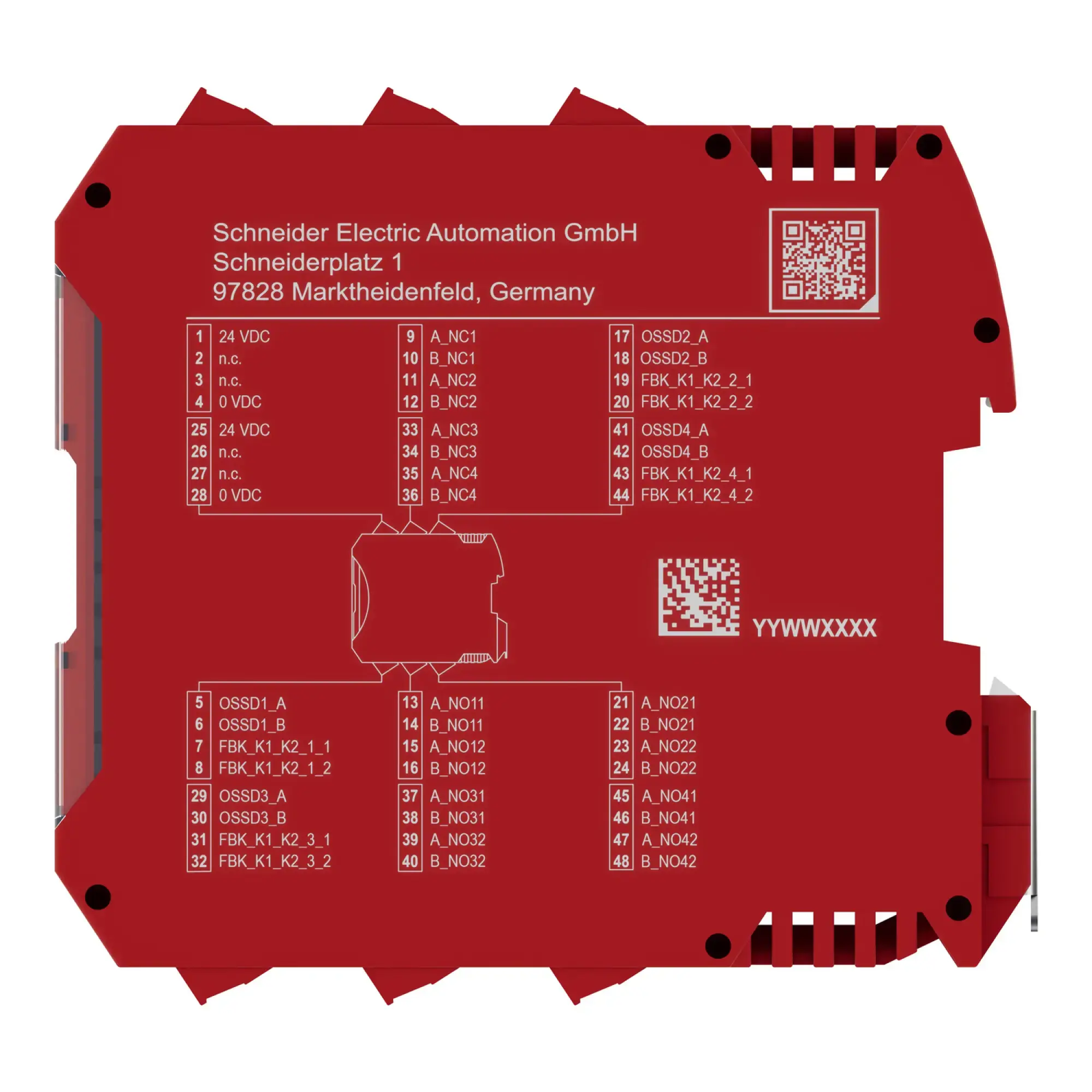 Schneider Electric XPSMCMER0008 Relais-Ausgangserweiterung Modicon XPSMCM, 4x 2S+1Ö, Ansteuerung via OSSD, Schraubklemme XPSMCMER0008 (img_007)