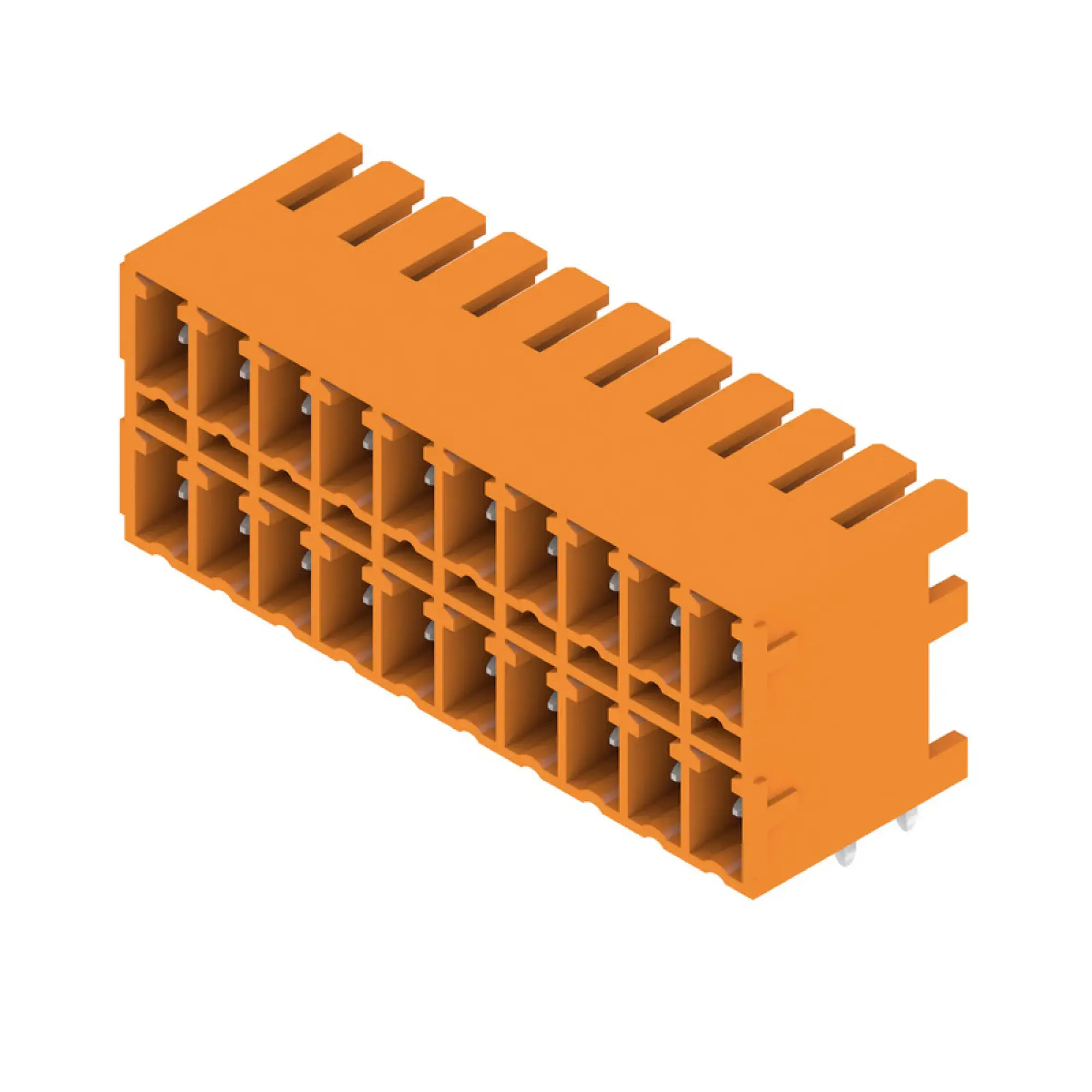 Weidmüller 1040510000 PCB connector (board connection), 160 V, 17.5 A, Pitch in mm: 3.81, Number of poles: 20, THT solder connection, Box (img_001)