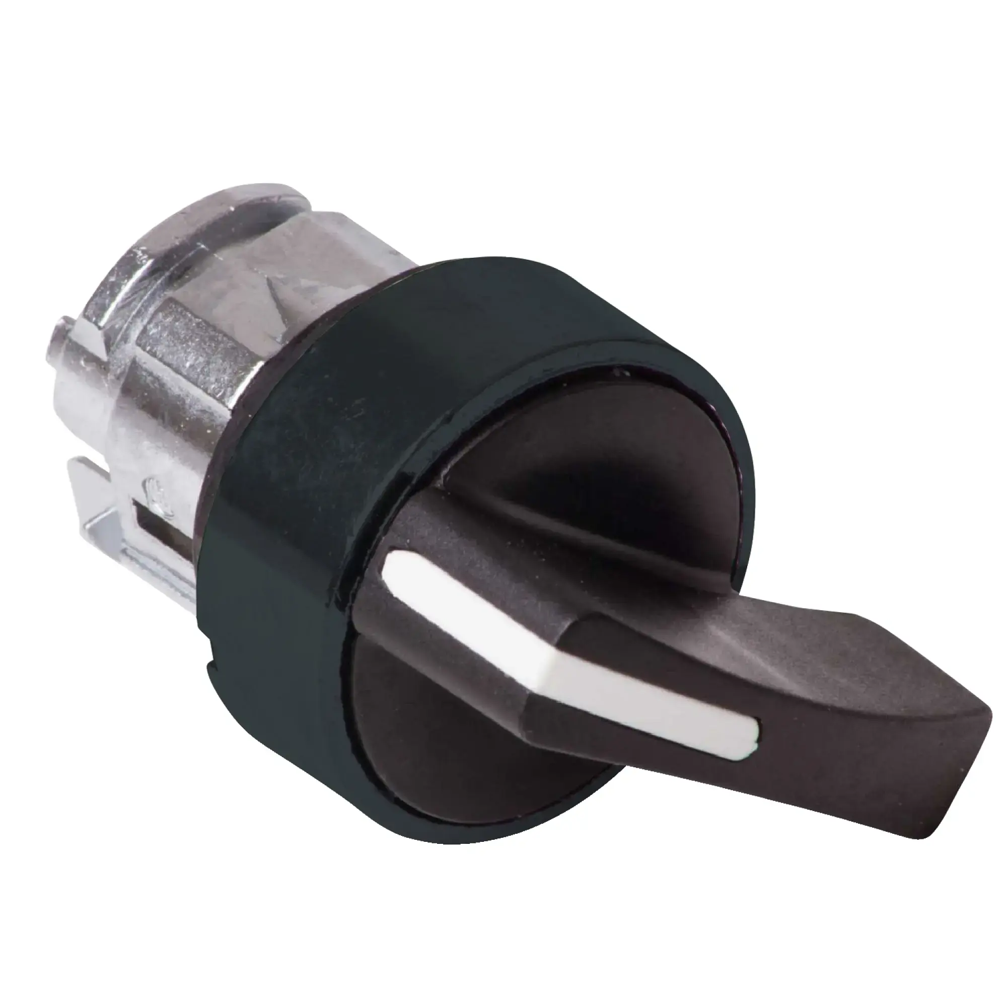 Schneider Electric ZB4BJ27 Selector switch, front element, Harmony XB4, metal black, 22mm, black, 2 positions, long toggle, latching (img_002) Schneider Electric ZB4BJ27 Selector switch, front element, Harmony XB4, metal black, 22mm, black, 2 positions, long toggle, latching (img_002)