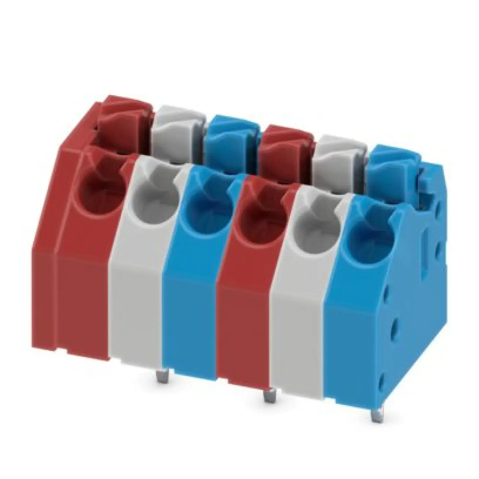 Phoenix Contact 1434404 PCB terminal block PTSA 1,5/ 6-3,5-Z MC:RD,GY-BU (img_001) Phoenix Contact 1434404 PCB terminal block PTSA 1,5/ 6-3,5-Z MC:RD,GY-BU (img_001)