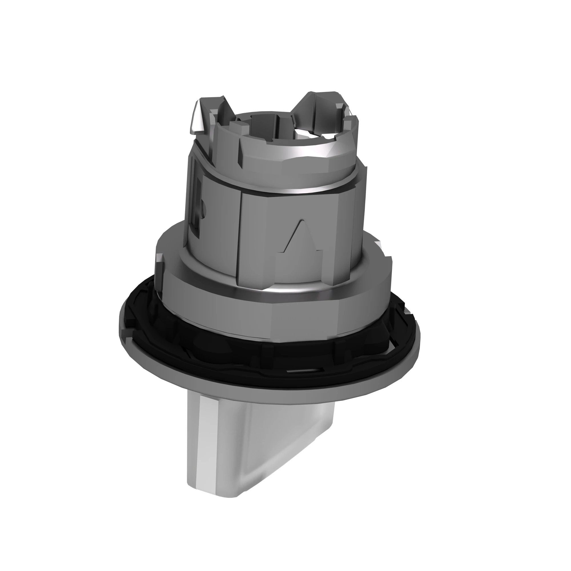 Schneider Electric ZB4FK1413 Illuminated selector switch, front element, Harmony XB4F, metal, 30mm, white, for universal LED, 2 positions, momentary (img_007)