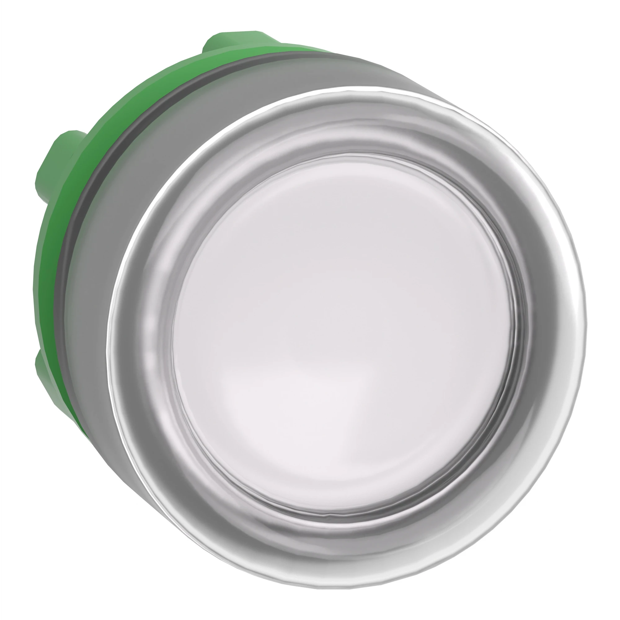 Schneider Electric ZB5AW513C0 Illuminated Push Button, Front Element, Harmony XB5, Plastic, 22mm, Light Grey, White, for Universal LED, with Protective Cap (img_001)