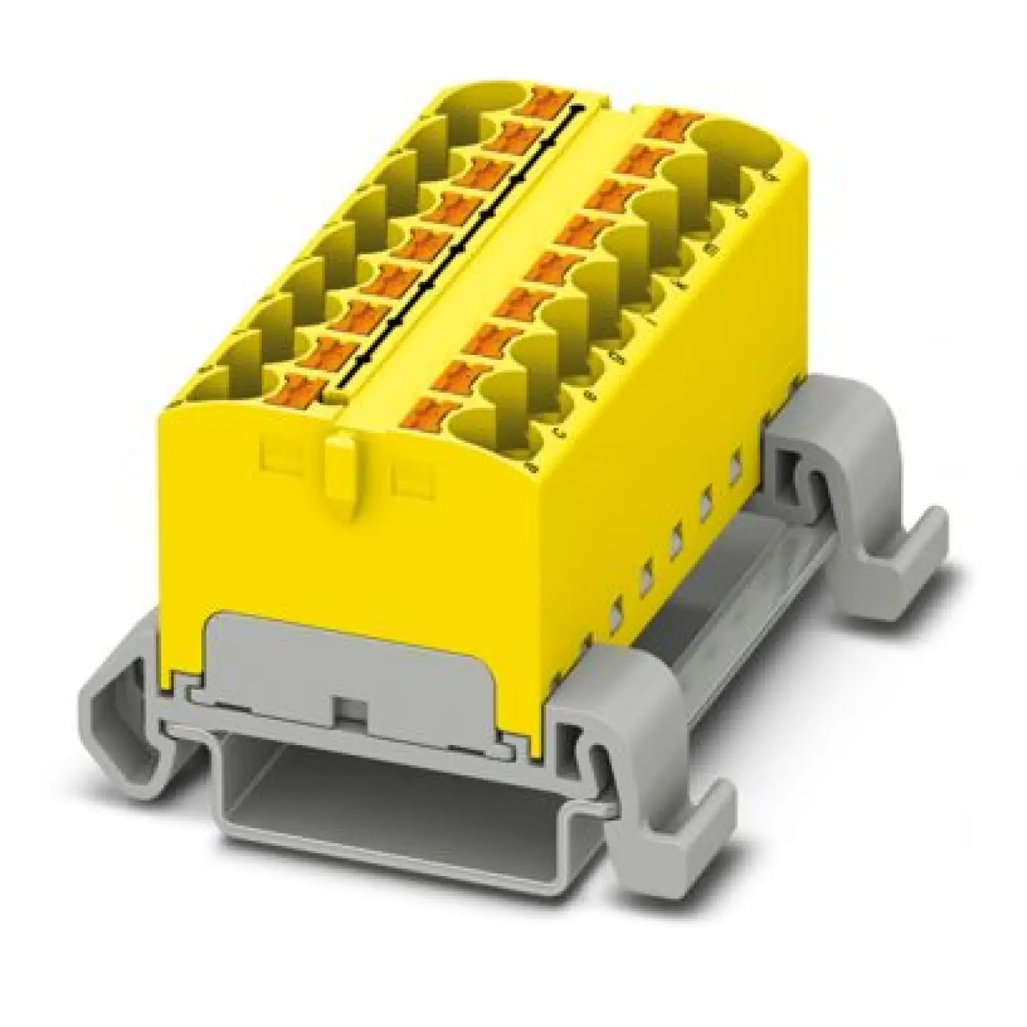 Phoenix Contact 3273708 Distribution block PTFIX 18X4-NS35A YE (img_001)