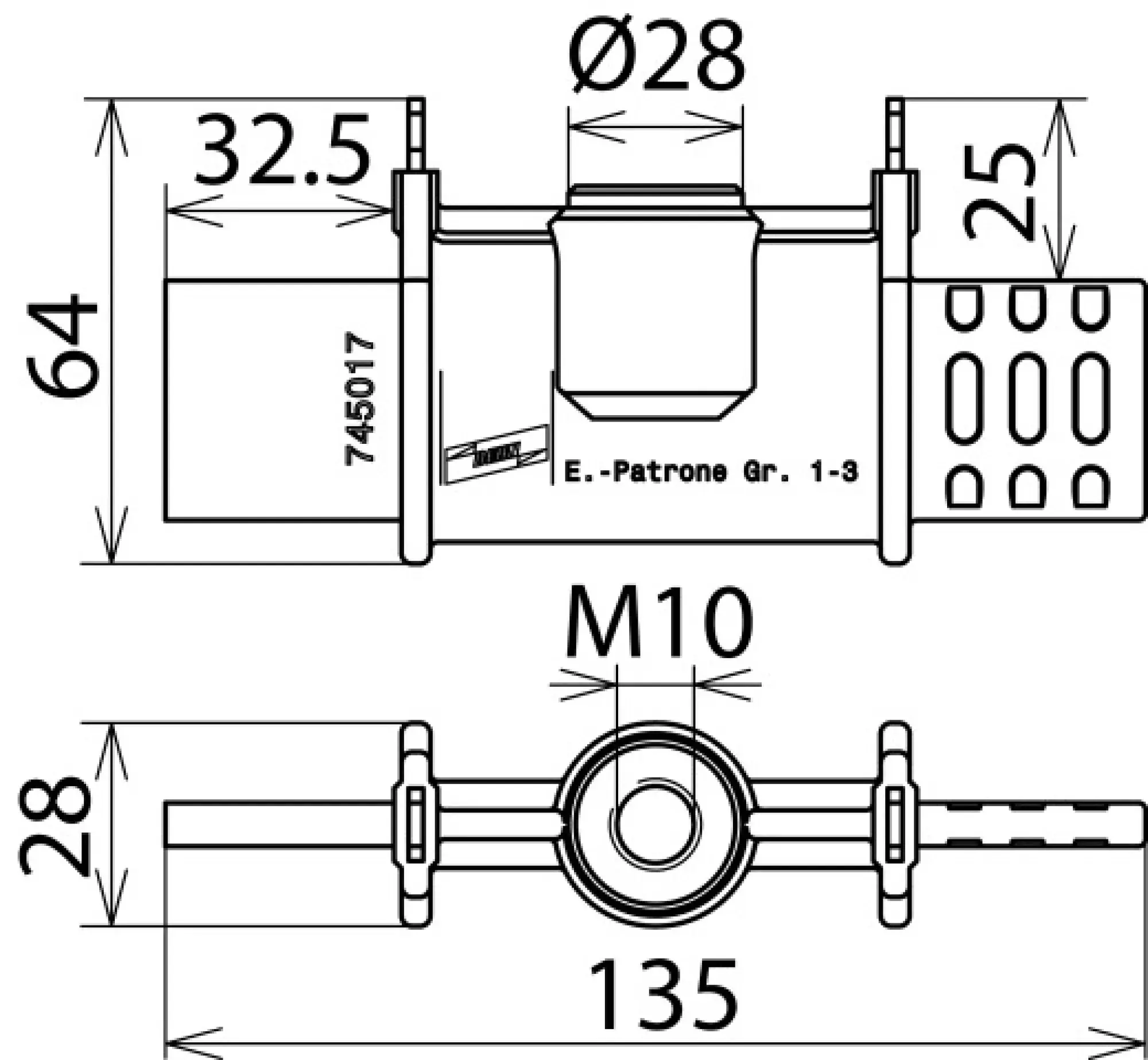 Dehn 745017 Earthing cartridge NH size 1...3 partly insul. w. M10 connection a. grip lugs (img_002) Dehn 745017 Earthing cartridge NH size 1...3 partly insul. w. M10 connection a. grip lugs (img_002)