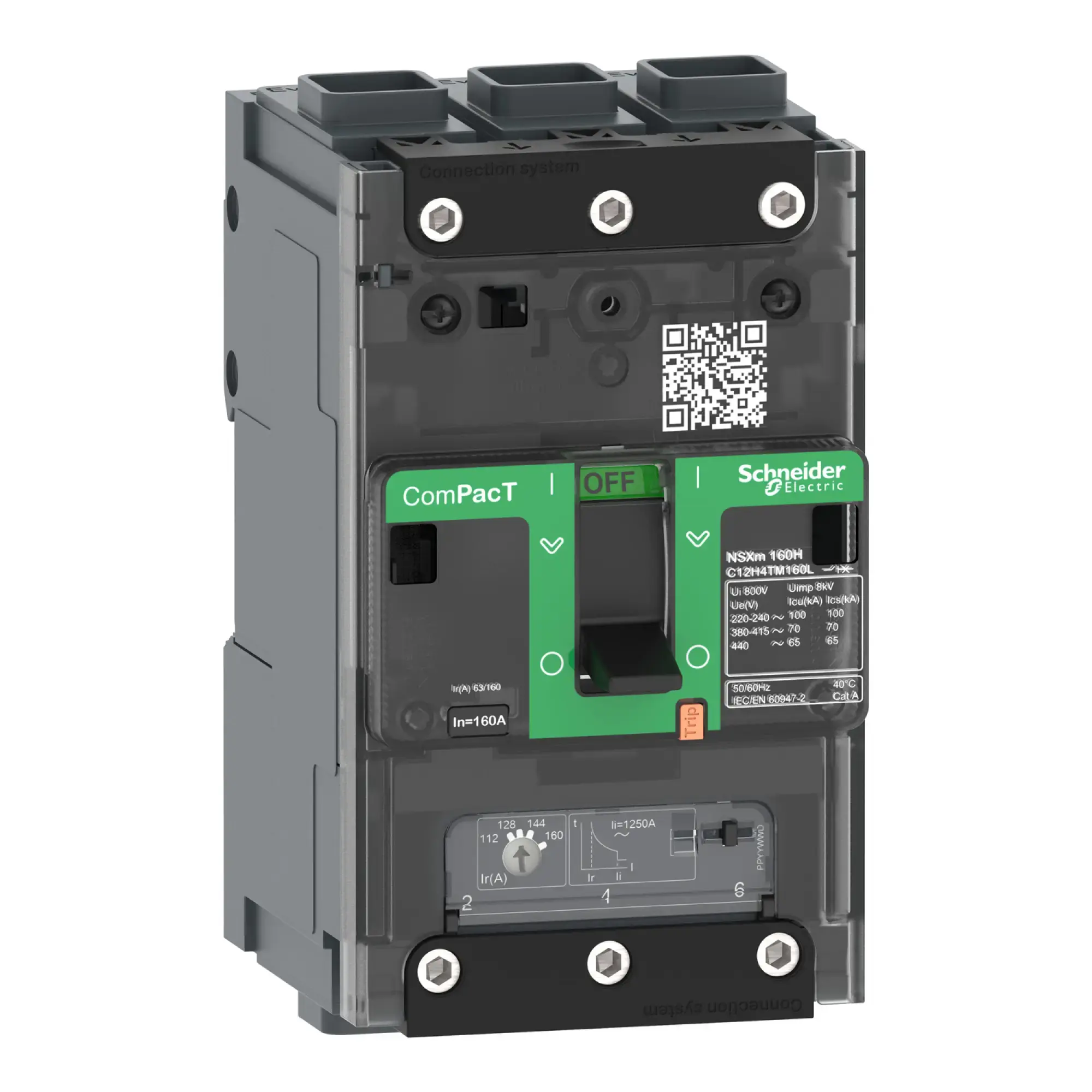 Schneider Electric C11B3TM063L Compact circuit breaker ComPacT NSXm 63 A with TM63D 3P 25kA/415V EverLink (img_002)
