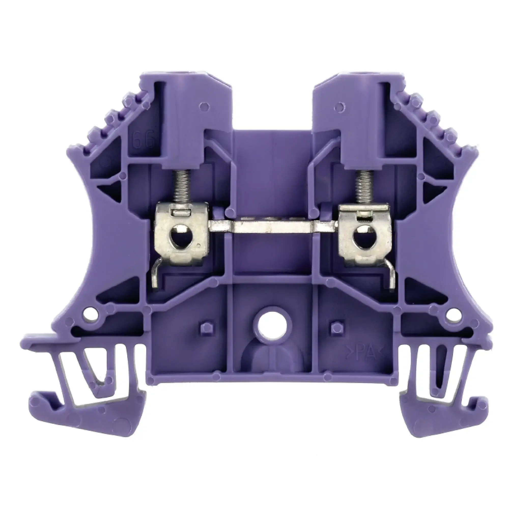 Weidmüller 1037700000 Feed-through terminal block, Screw connection, violet, 2.5 mm², 24 A, 800 V, Number of connections: 2 (img_001)