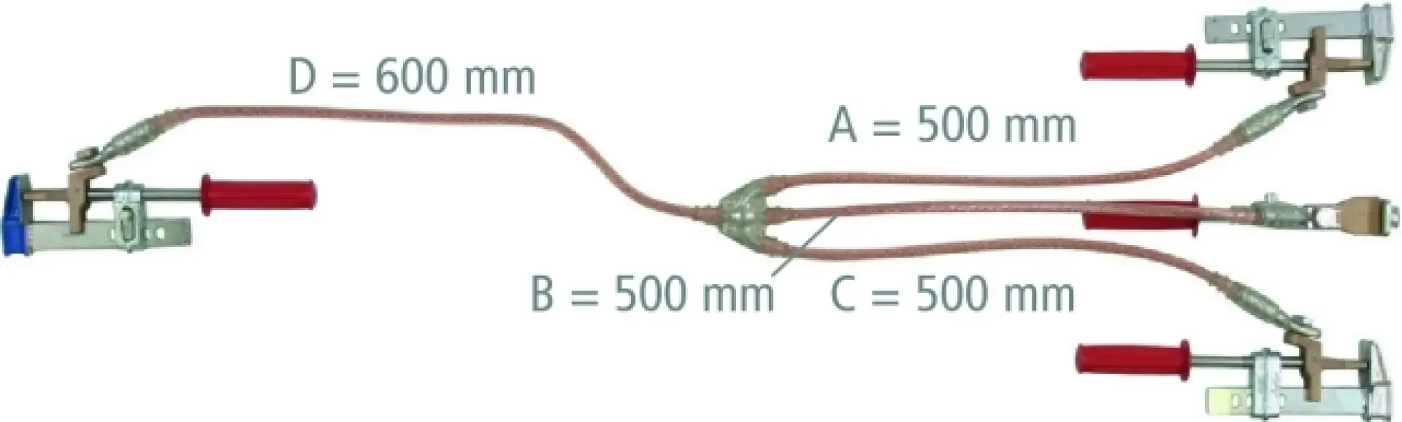 Dehn VKB2Q6J Three-pole earthing and short-circuiting device 35mm² with clamps (img_001) Dehn VKB2Q6J Three-pole earthing and short-circuiting device 35mm² with clamps (img_001)