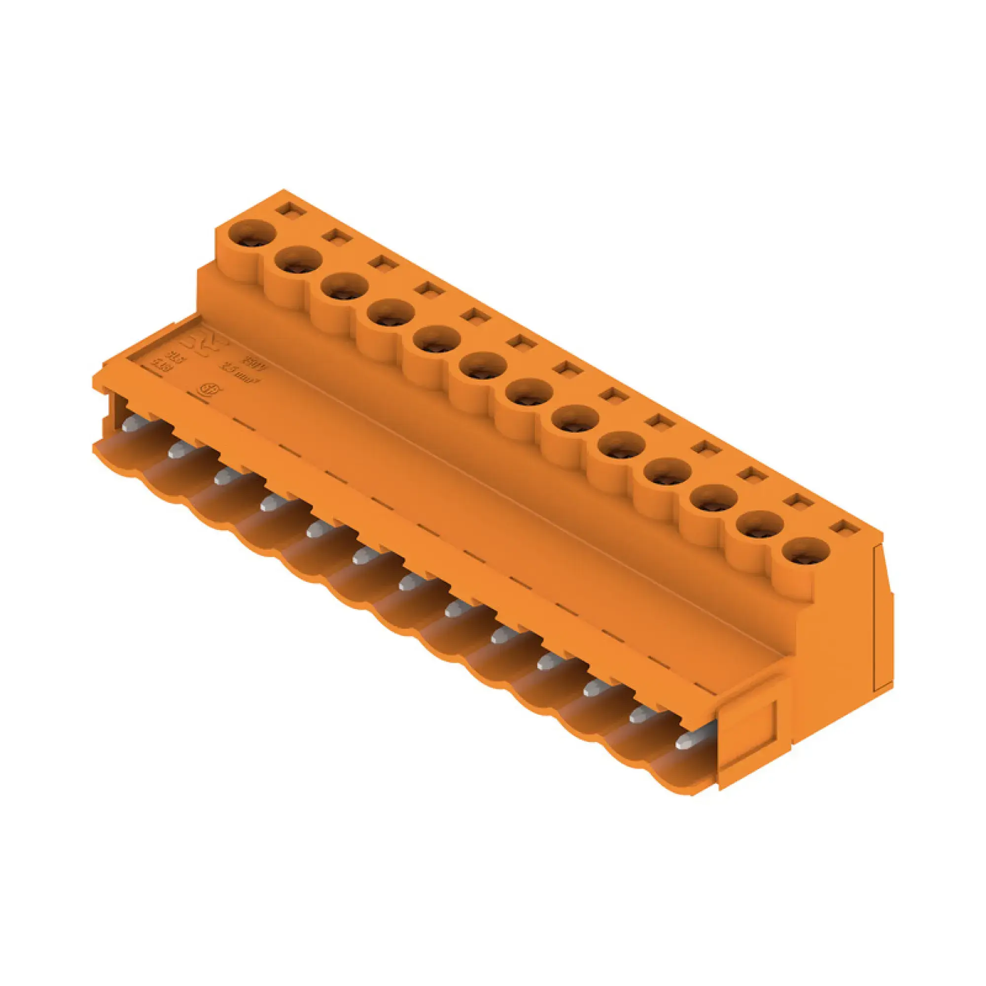 Weidmüller 1627350000 PCB connector (wire connection), 320 V, 21.5 A, Pitch in mm: 5.08, 3.31 mm², Number of poles: 13, Clamping yoke connection, Box (img_001)