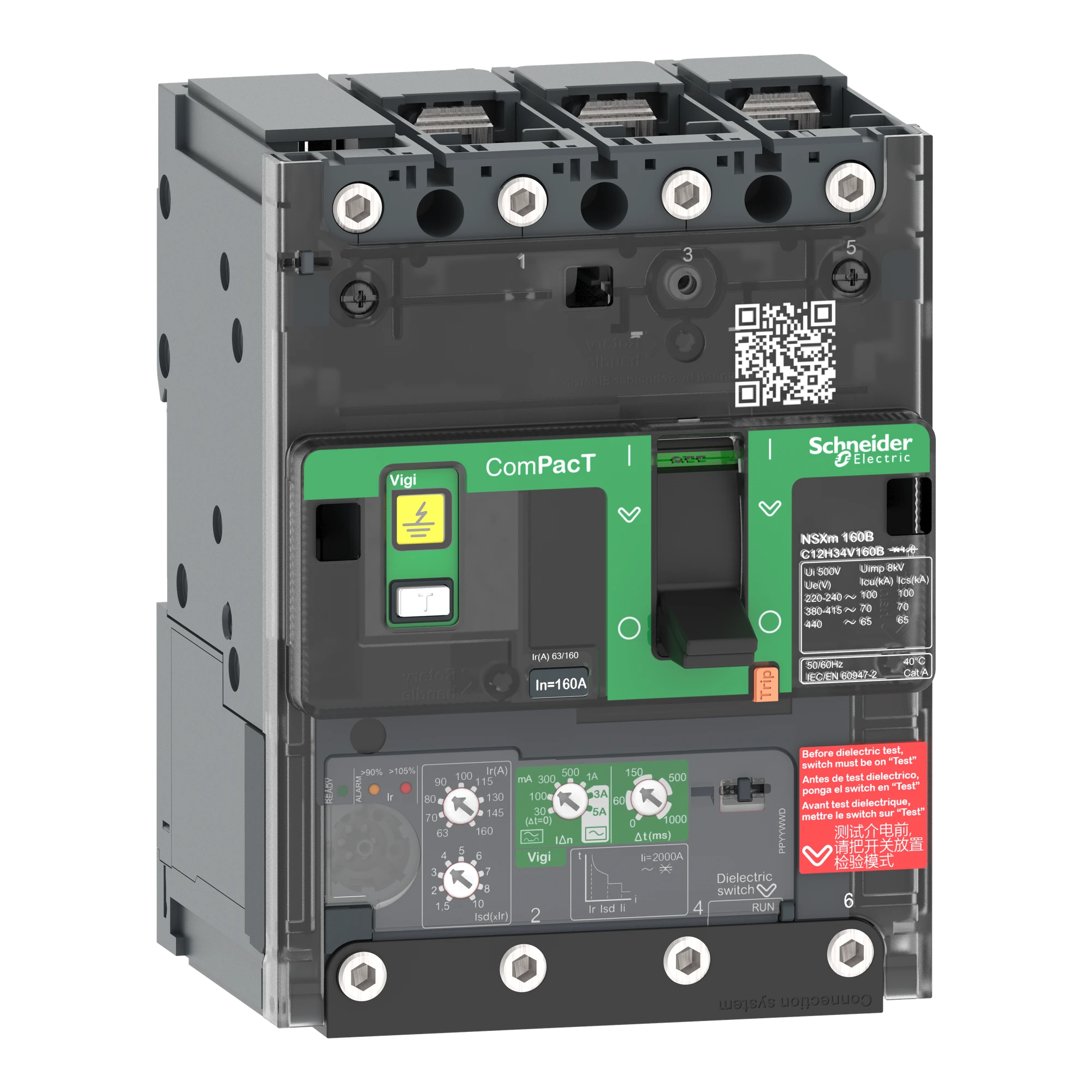Schneider Electric C11B34V050B Compact circuit breaker with residual current protection ComPacT NSXm with MicroLogic 4.1 VIGI 50A 3P 25kA/415V Busbar (img_001) Schneider Electric C11B34V050B Compact circuit breaker with residual current protection ComPacT NSXm with MicroLogic 4.1 VIGI 50A 3P 25kA/415V Busbar (img_001)