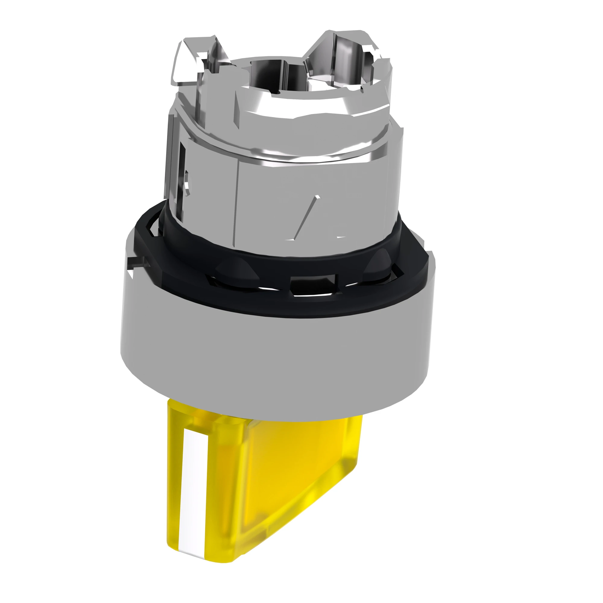 Schneider Electric ZB4BK1483 Illuminated selector switch, front element, Harmony XB4, metal, 22mm, yellow, for universal LED, 2 positions, momentary (img_008)