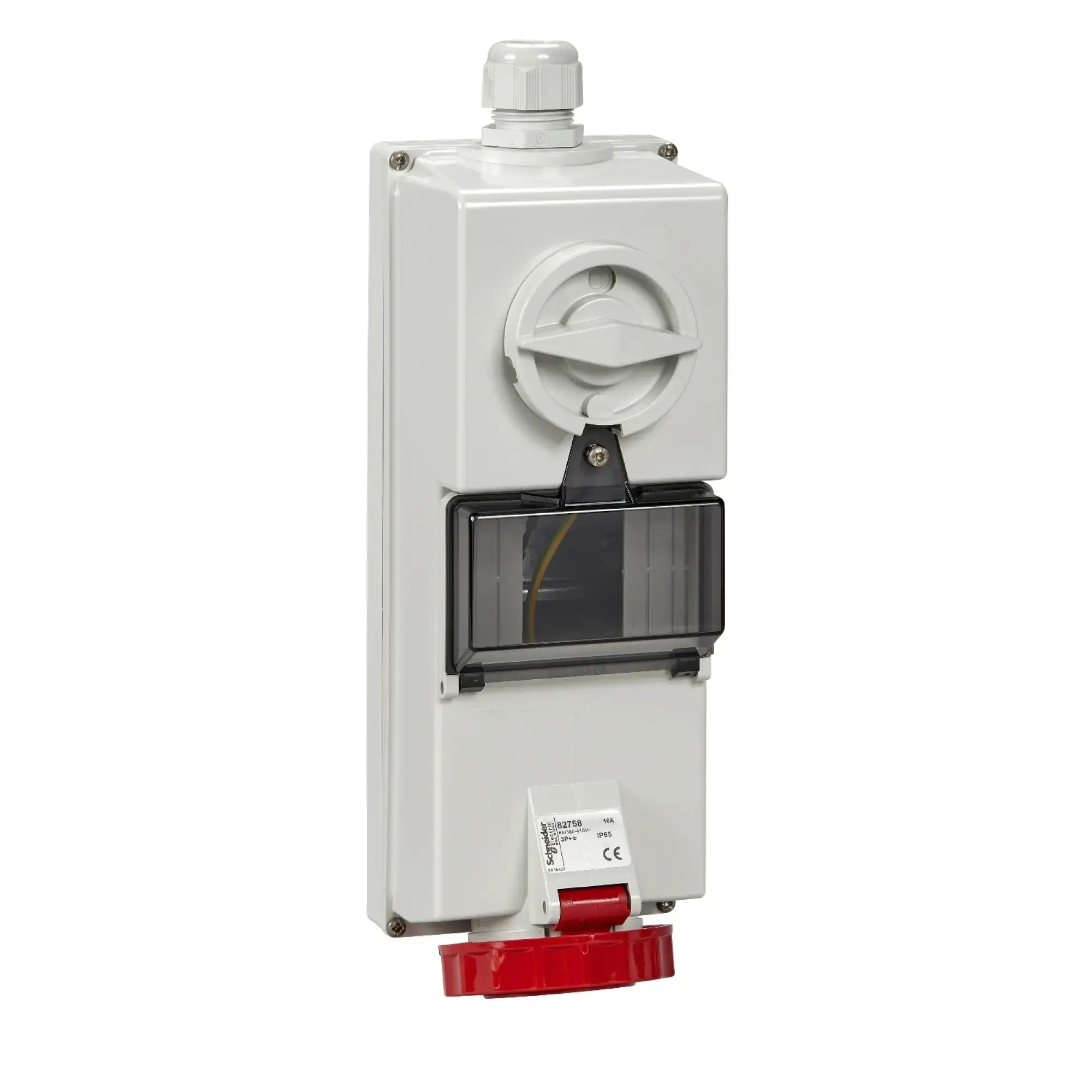 Schneider Electric 82759 Socket with Locking Mechanism, 16A, 3p+N+E, 380-415 V AC, IP65, Surface Mounted (img_002)