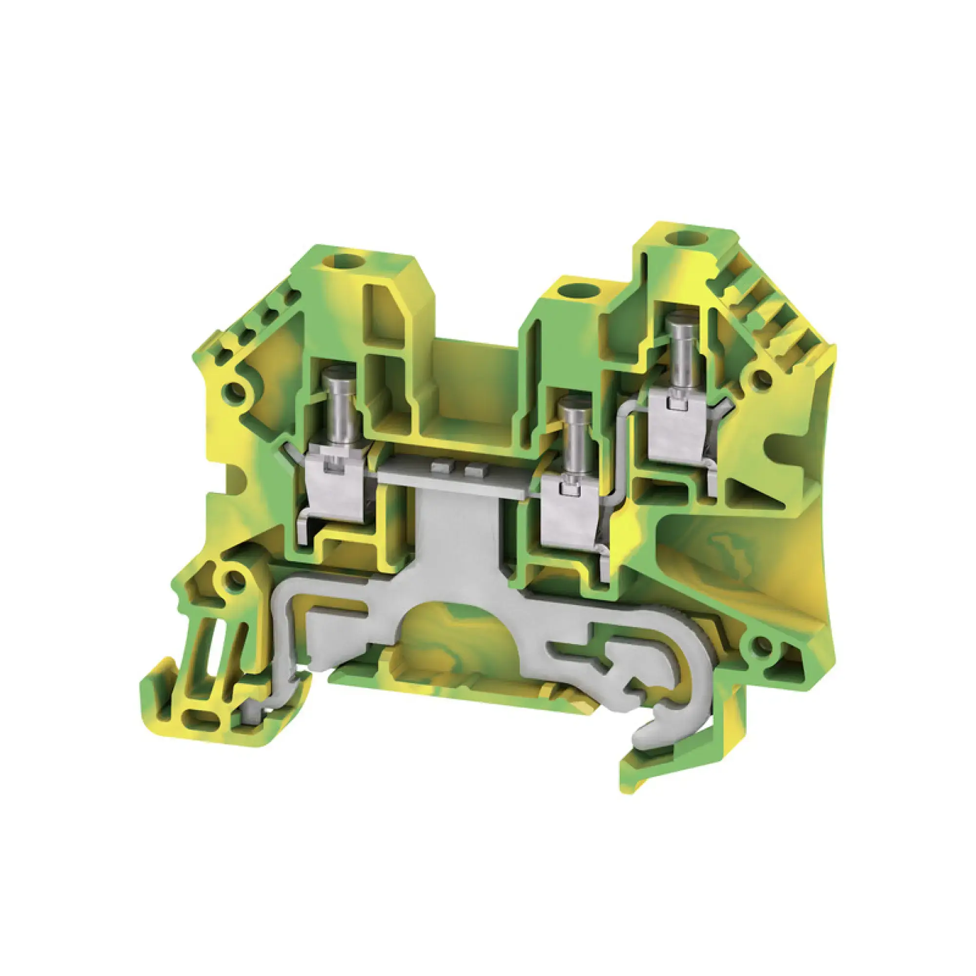 Weidmüller 1905120000 PE terminal, Screw connection, Green/yellow, 4 mm², 800 V, Number of connections: 2, Number of levels: 1, TS 35, V-0, Wemid (img_001) Weidmüller 1905120000 PE terminal, Screw connection, Green/yellow, 4 mm², 800 V, Number of connections: 2, Number of levels: 1, TS 35, V-0, Wemid (img_001)