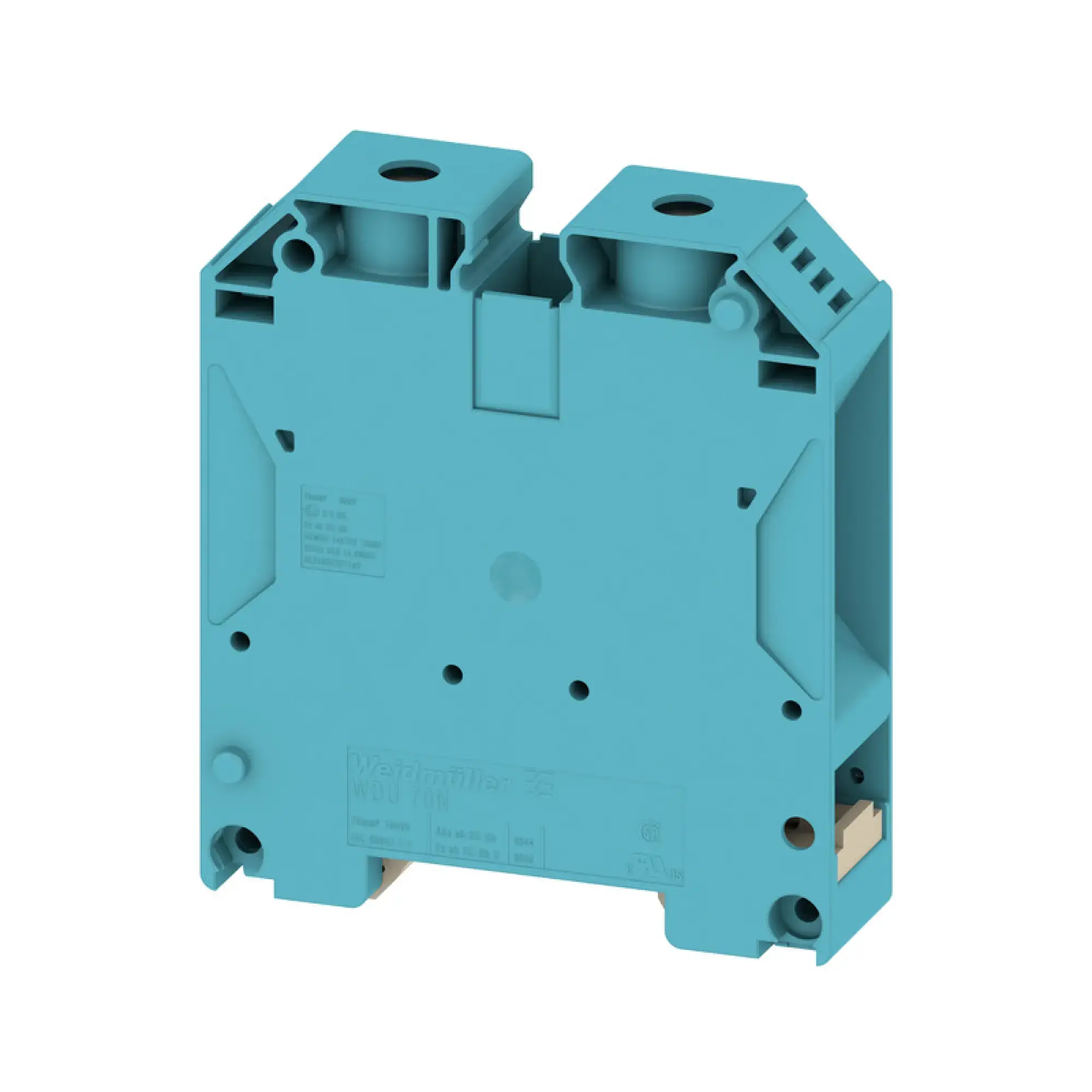 Weidmüller 9512420000 Feed-through terminal block, Screw connection, blue, 70 mm², 192 A, 1000 V, Number of connections: 2 (img_001) Weidmüller 9512420000 Feed-through terminal block, Screw connection, blue, 70 mm², 192 A, 1000 V, Number of connections: 2 (img_001)