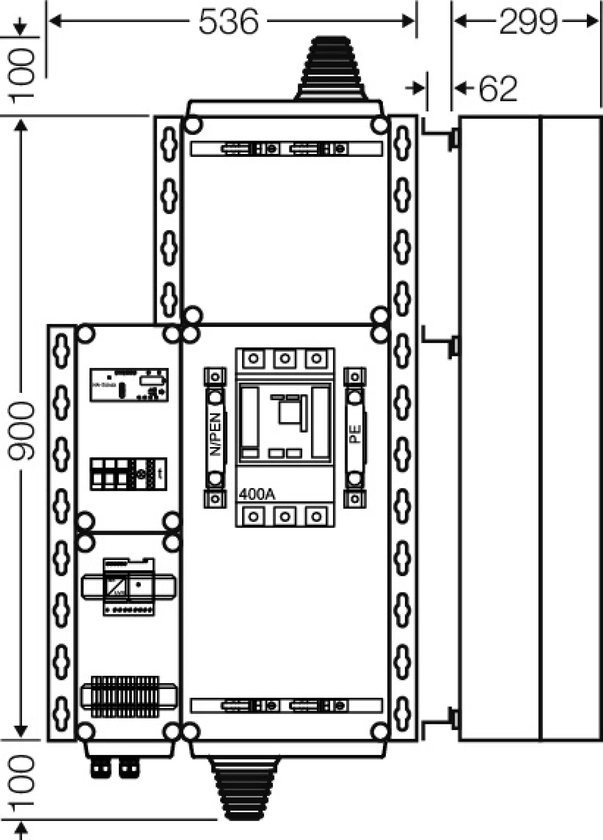Hensel 20001474 PV-Freischaltstelle, 220 kVA, 3-polig mit Leistungsschalter und NA-Schutz Mi AE 5253 (img_002) Hensel 20001474 PV-Freischaltstelle, 220 kVA, 3-polig mit Leistungsschalter und NA-Schutz Mi AE 5253 (img_002)