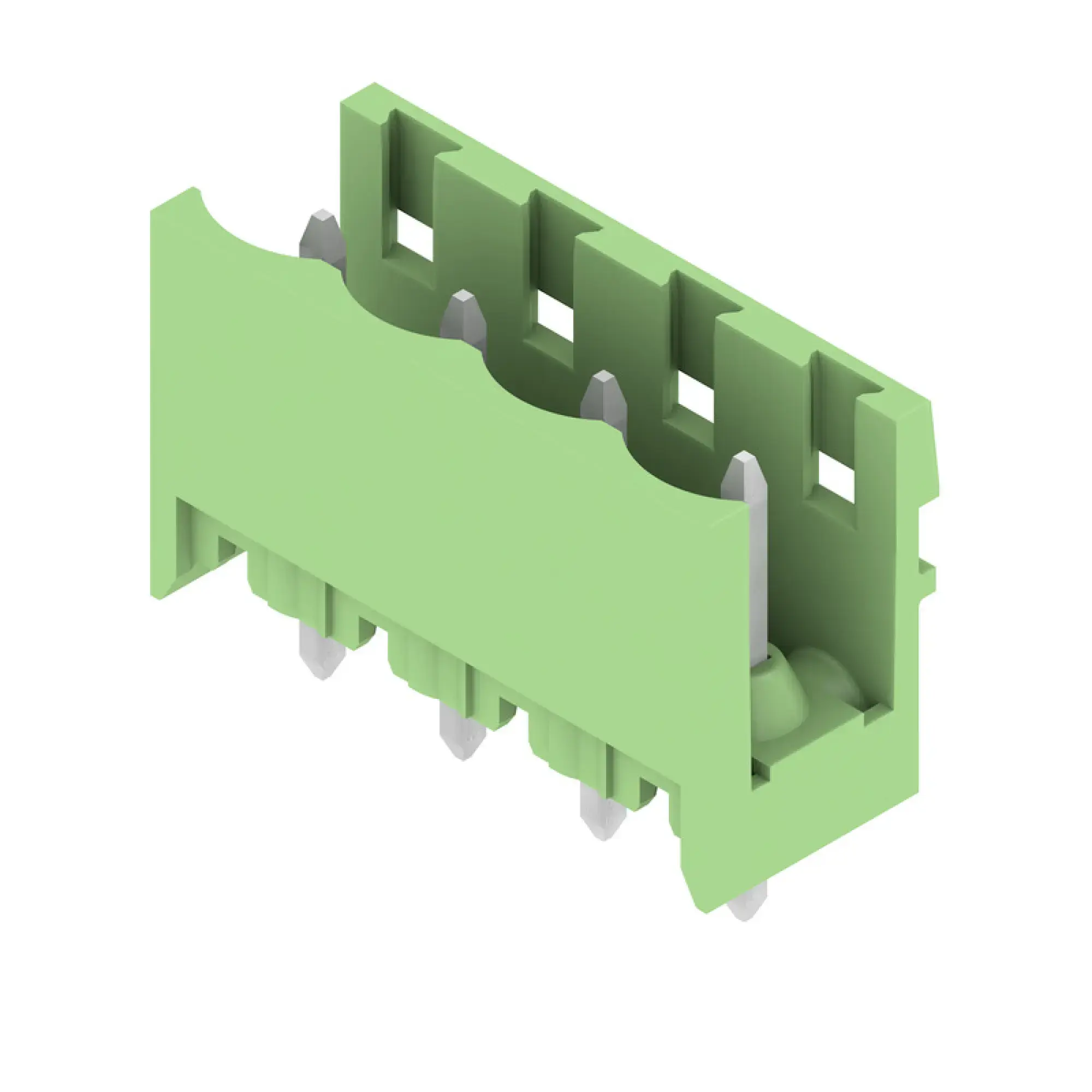 Weidmüller 1401810000 PCB connector (board connection), 320 V, 24 A, Pitch in mm: 5.08, Number of poles: 4, THT solder connection, Box (img_001)