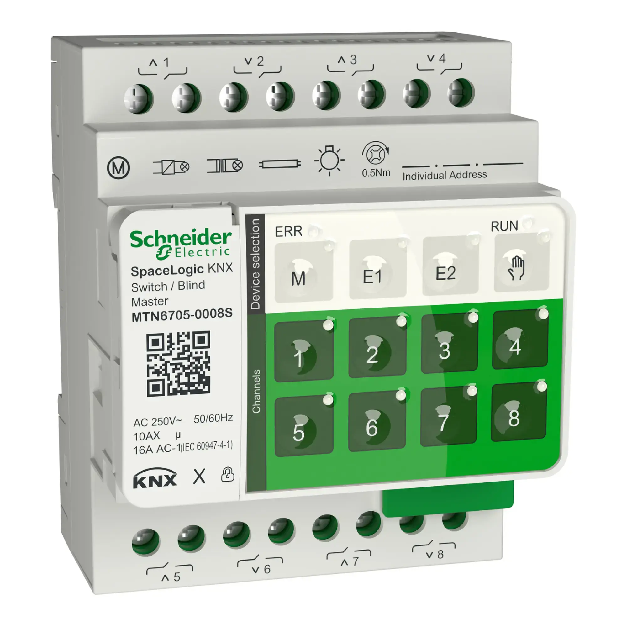 Schneider Electric MTN6705-0008S SpaceLogic KNX Secure Master Schalt/Jalousie, 8-fach (img_001)