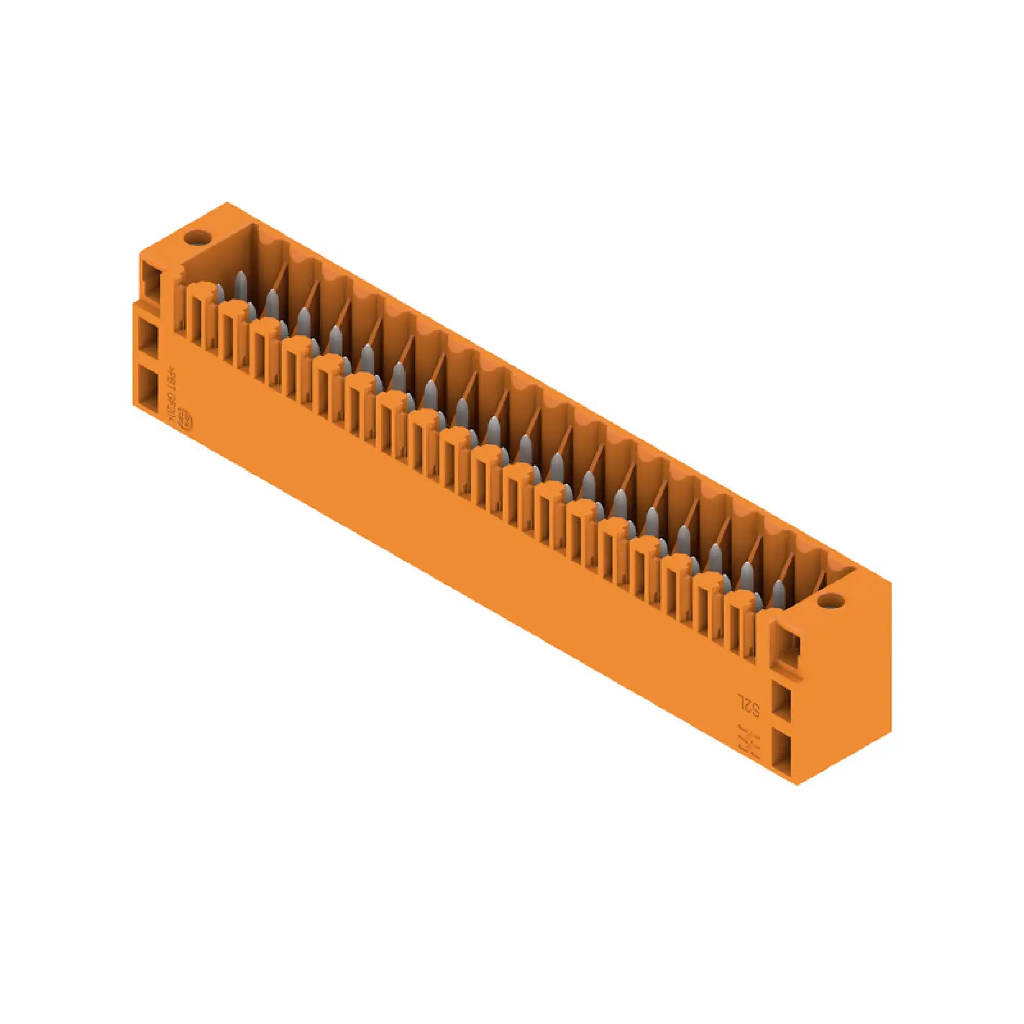 Weidmüller 2556170000 PCB connector (board connection), 125 V, 10 A, Pitch in mm: 3.50, Number of poles: 38, THT solder connection, Box (img_001)