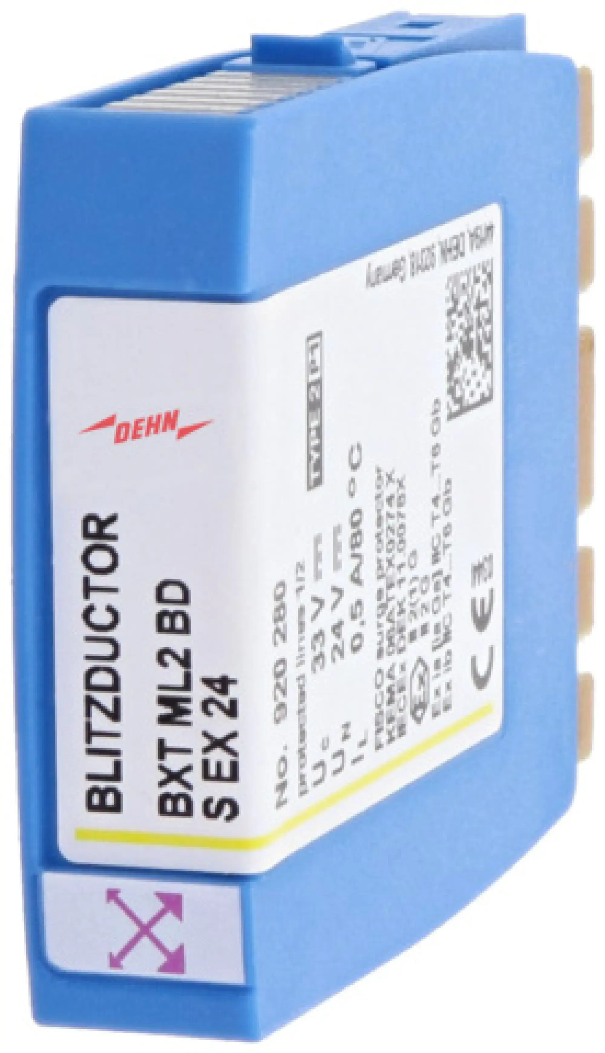Dehn 920280 Surge arrester module for 1 pair BLITZDUCTOR XT Ex(i) with LifeCheck (img_001) Dehn 920280 Surge arrester module for 1 pair BLITZDUCTOR XT Ex(i) with LifeCheck (img_001)