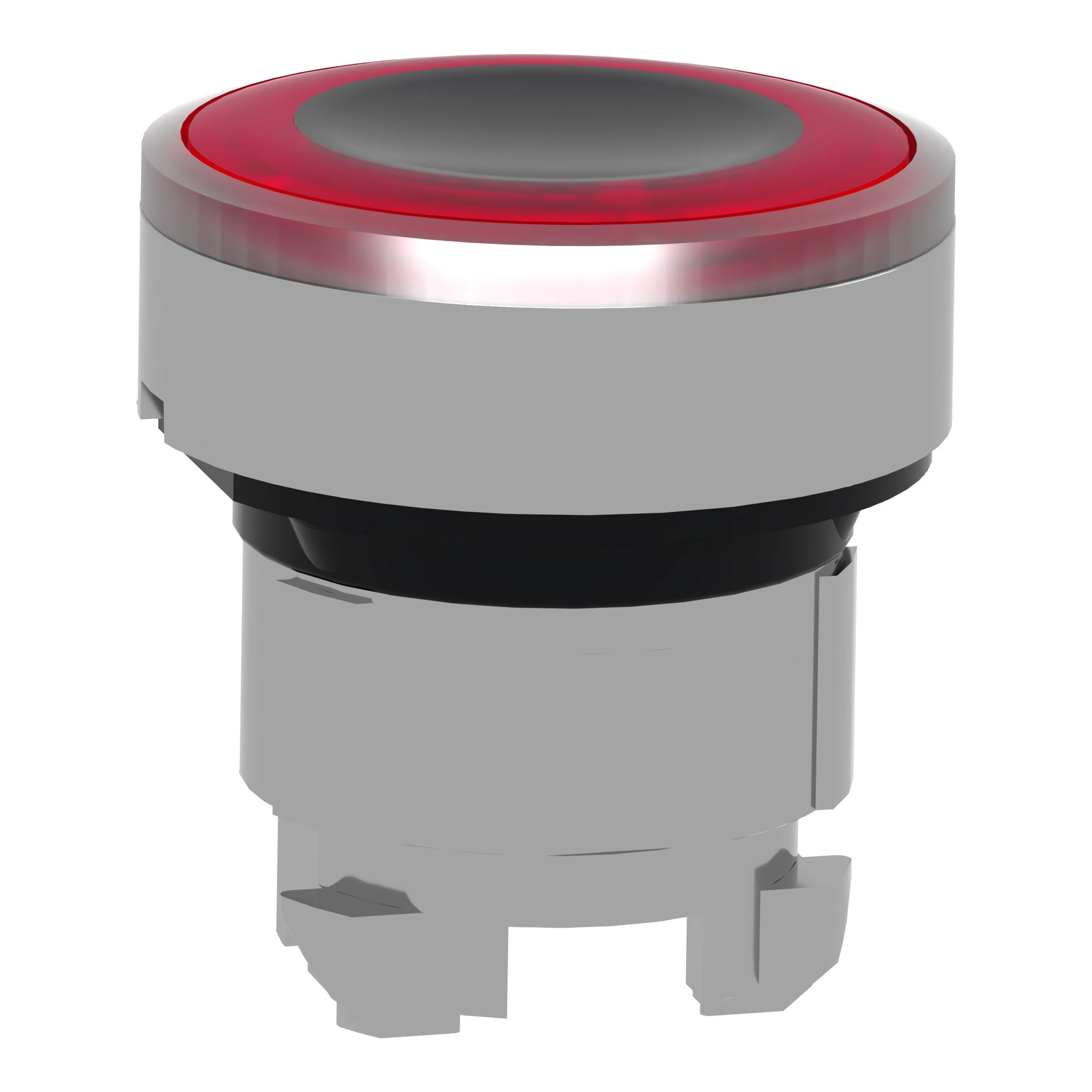 Schneider Electric ZB4BW943 Illuminated pushbutton, front element, Harmony XB4, metal, 22mm, red, illuminated ring, for universal LED (img_004)