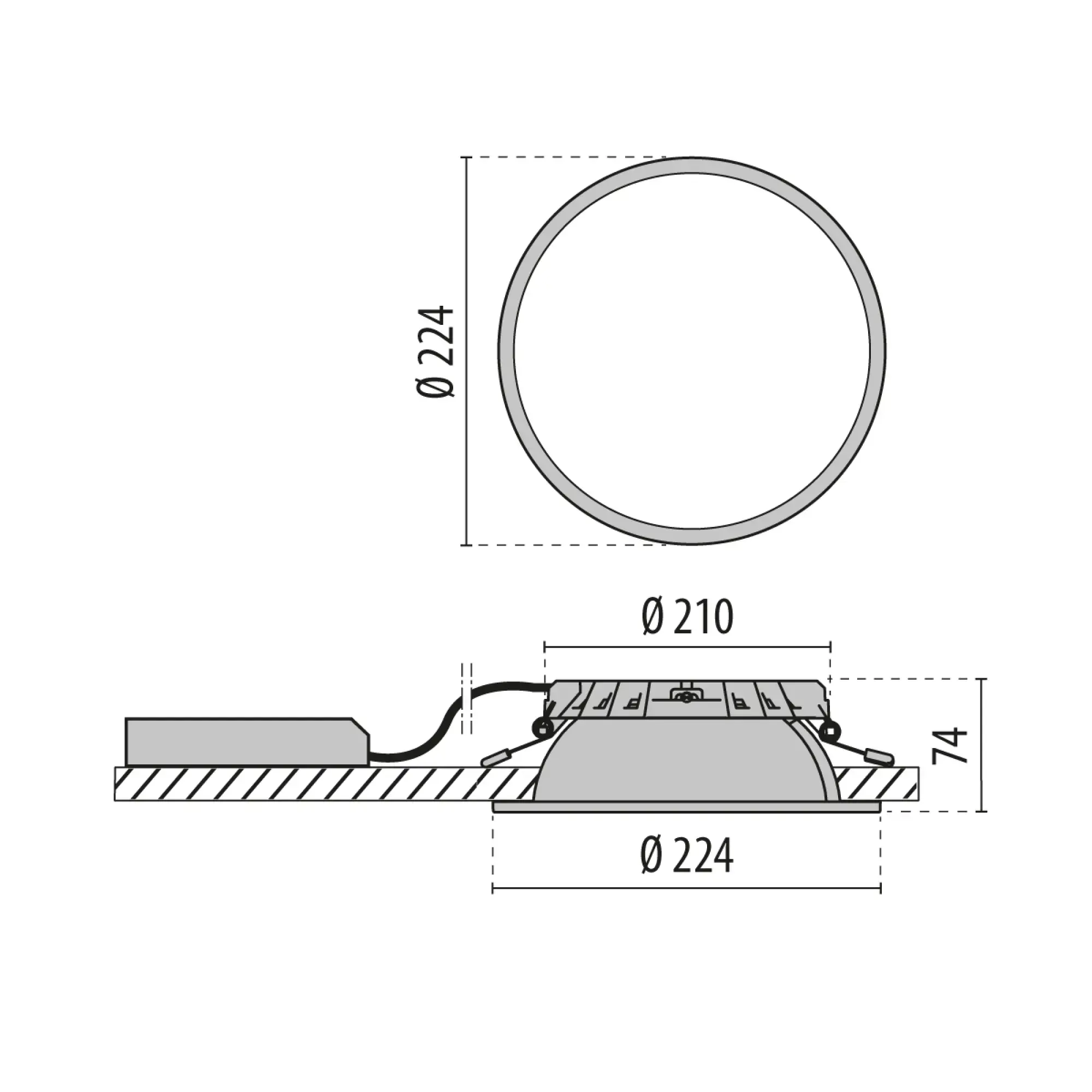 Performance iN Lighting 3108976 LED-Downlight 3000K 19W statisch runde extrabreite Streuoptik 3108976 (img_003)