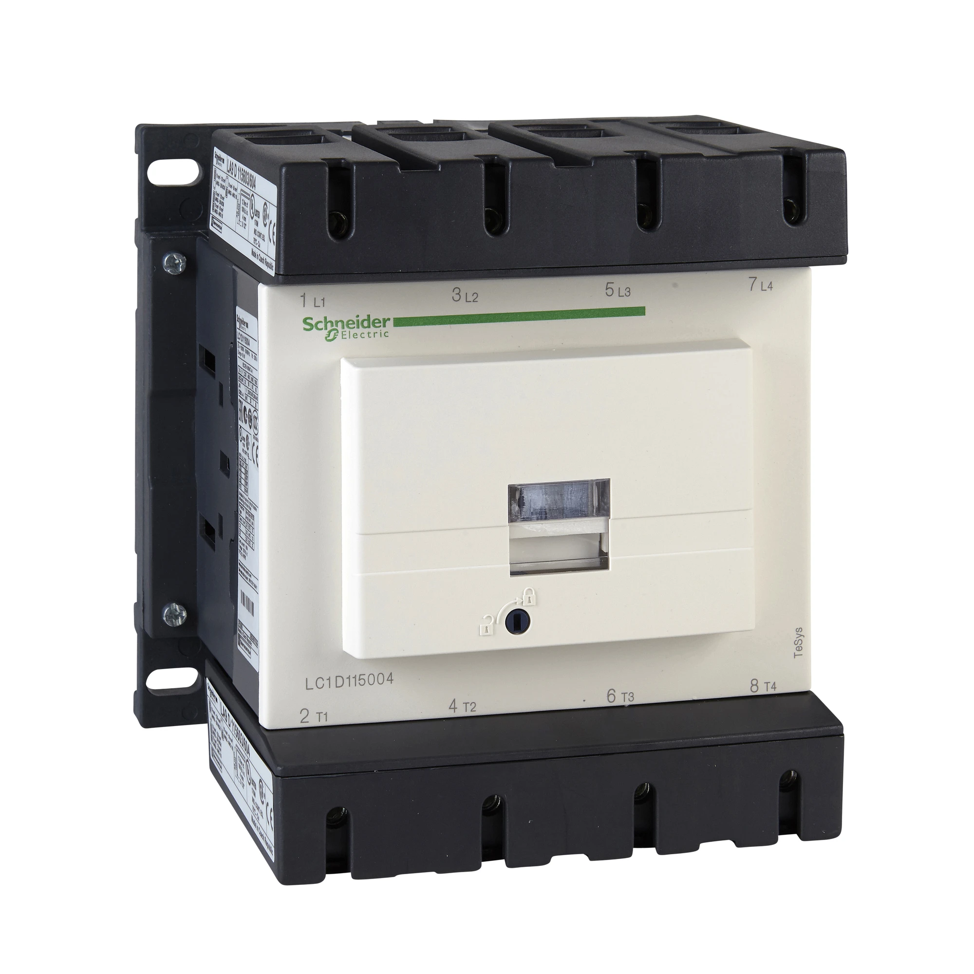 Schneider Electric LC1D115004V7 Power contactor LC1D 4p, coil 400 V AC (img_001)
