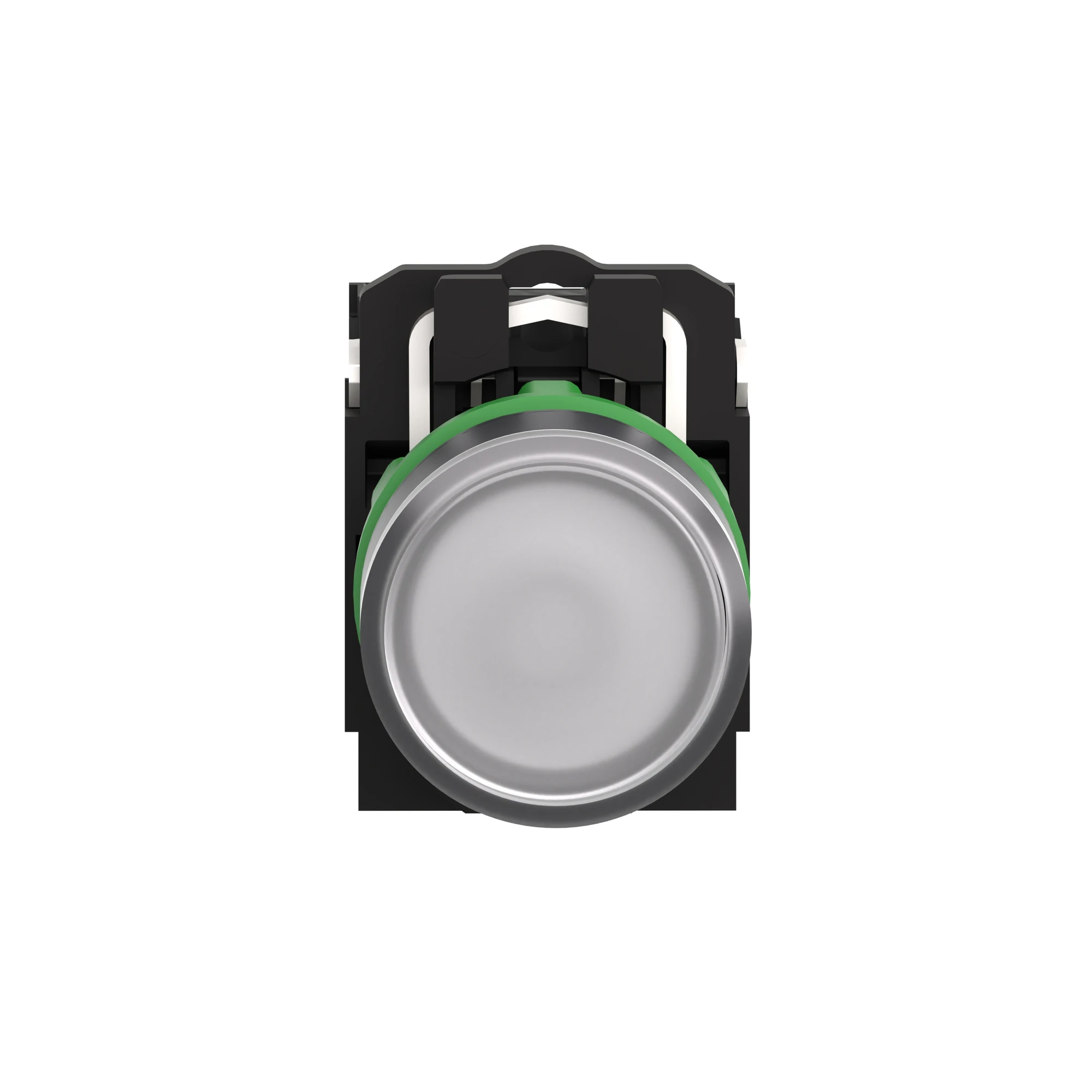 Schneider Electric XB5AW31B5 Illuminated pushbutton, Harmony XB5, plastic, white, 22mm, universal LED, smooth dome, 1NO + 1NC, 24V ACDC (img_005)