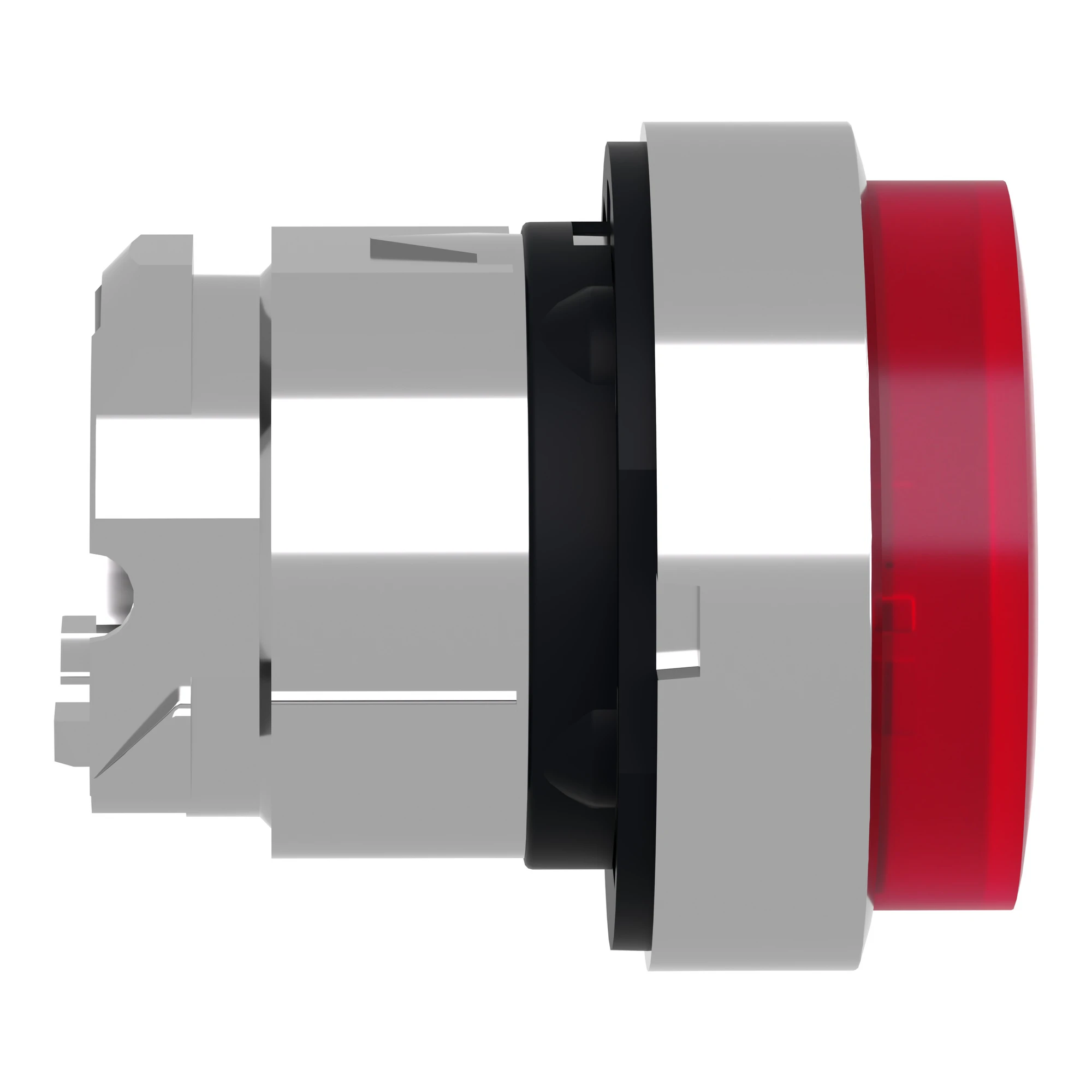 Schneider Electric ZB4BH43 Illuminated Pushbutton, Front Element, Harmony XB4, Metal, 22mm, Red, Projecting, for Universal LED, Latching (img_007)