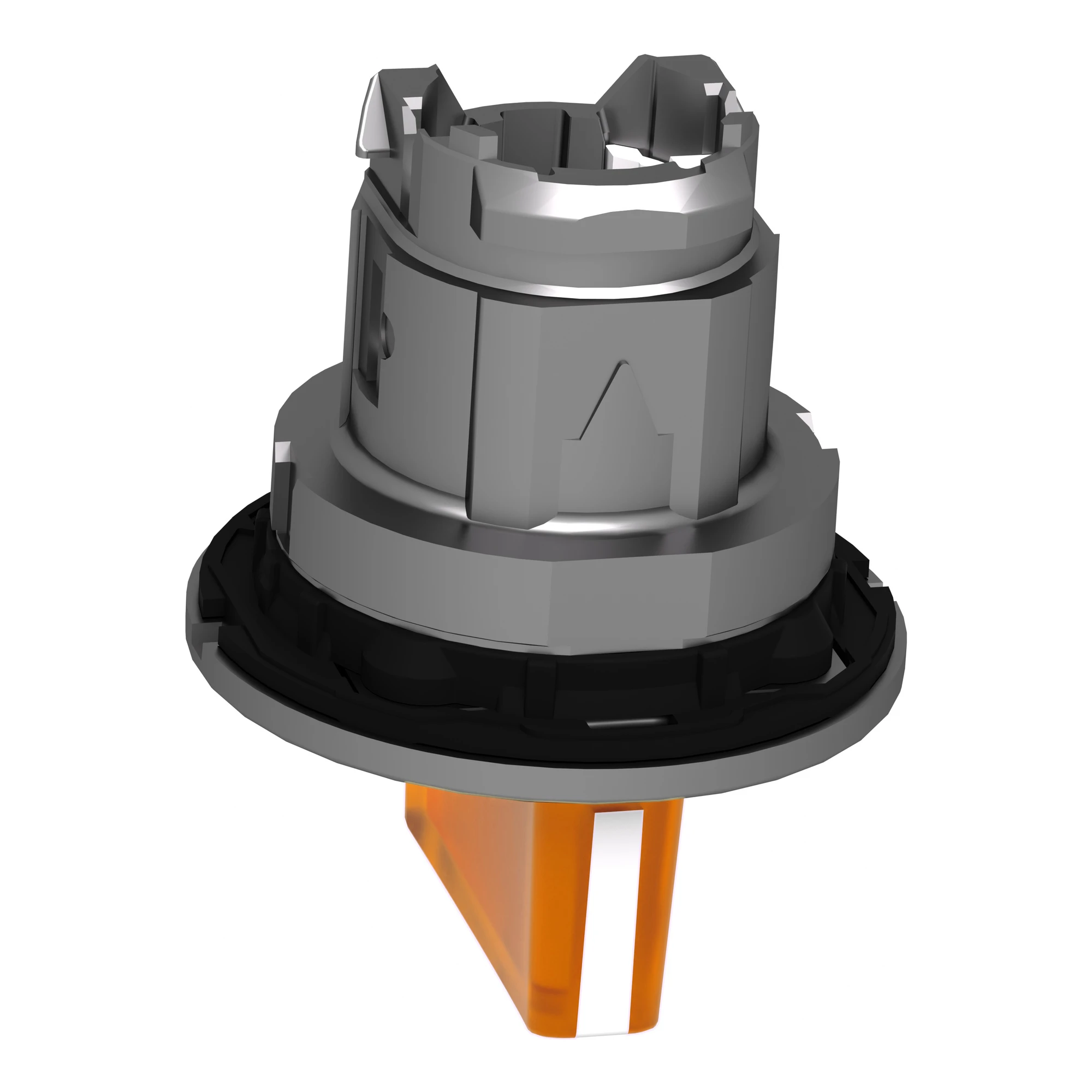 Schneider Electric ZB4FK1553 Illuminated selector switch, front element, Harmony XB4F, metal, 30mm, orange, for universal LED, 3 positions, middle detent (img_007)