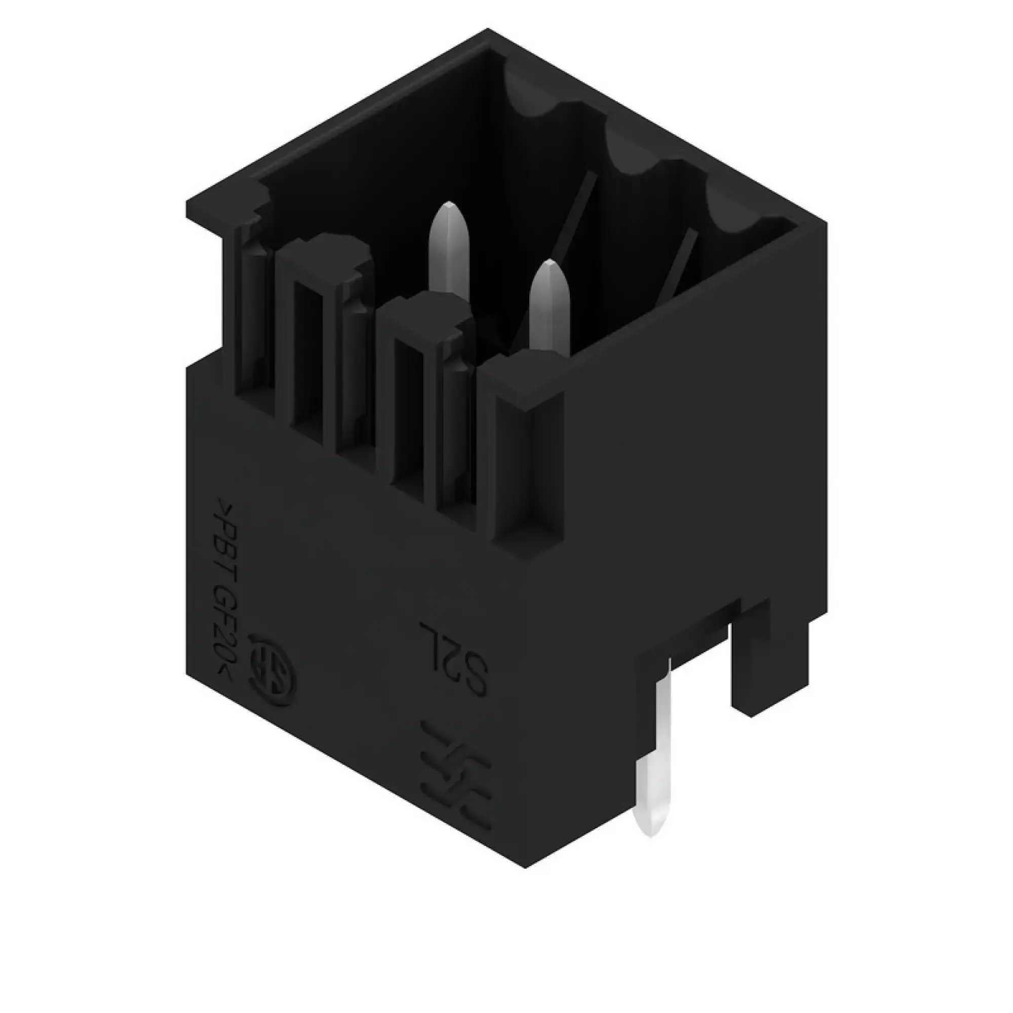 Weidmüller 1728950000 PCB connector (board connection), 125 V, 10 A, Pitch in mm: 3.50, Number of poles: 6, THT solder connection, Box (img_001)