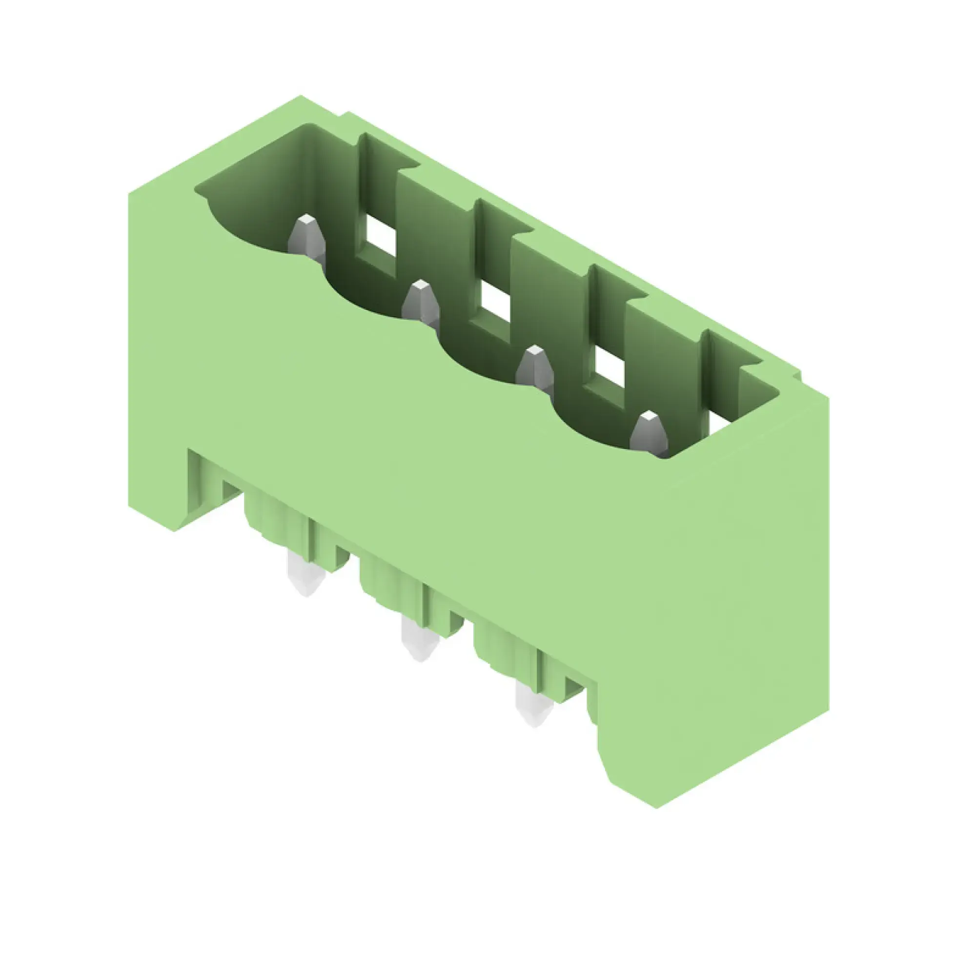 Weidmüller 1397370000 PCB connector (board connection), 320 V, 24 A, Pitch in mm: 5.08, Number of poles: 4, THT solder connection, Box (img_001)