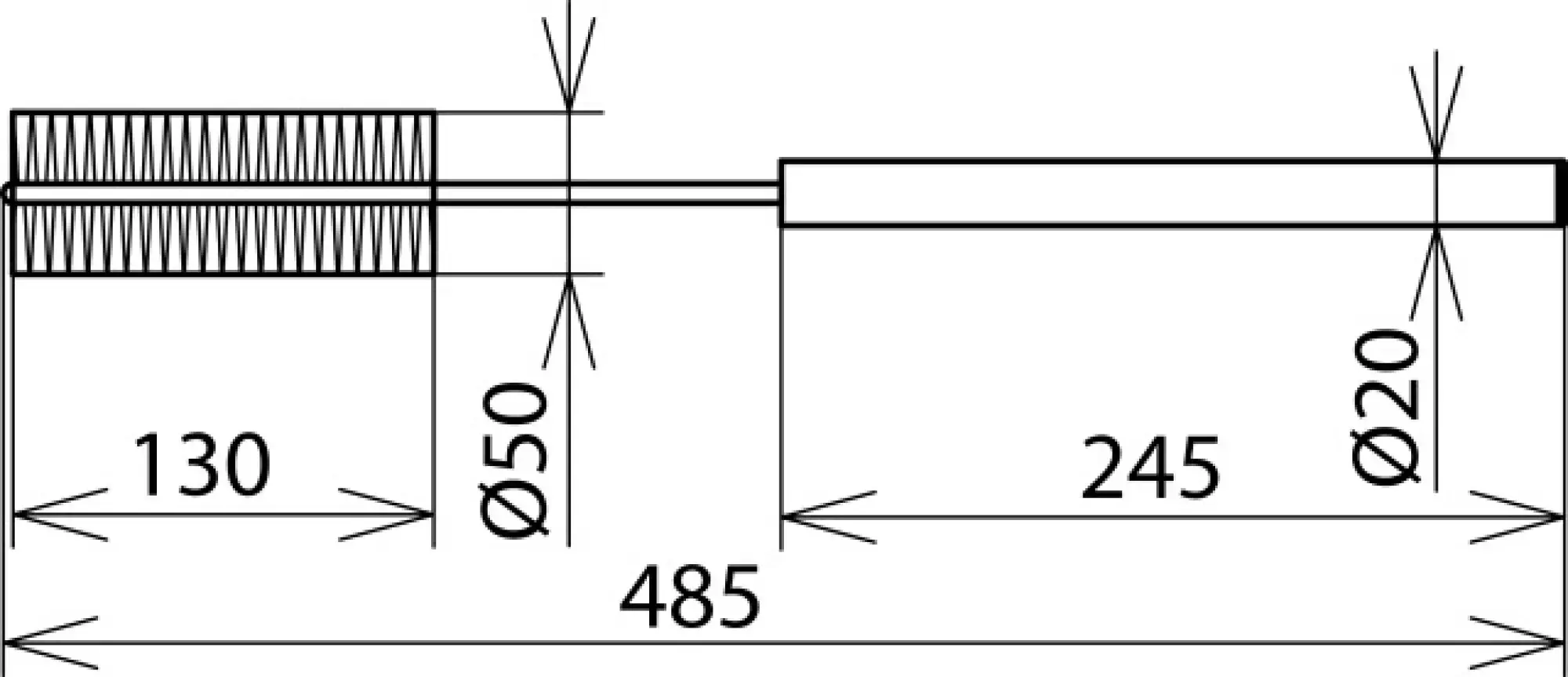 Dehn 785580 Cleaning brush for set parts D=40mm for NS dry cleaning set -1000V (img_004)