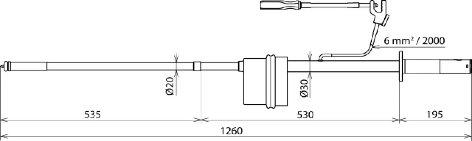 Dehn 767666 PHE/G I d.c. voltage detector f. switch- gears, test prod w. pos. pole 1..24kV (img_002) Dehn 767666 PHE/G I d.c. voltage detector f. switch- gears, test prod w. pos. pole 1..24kV (img_002)
