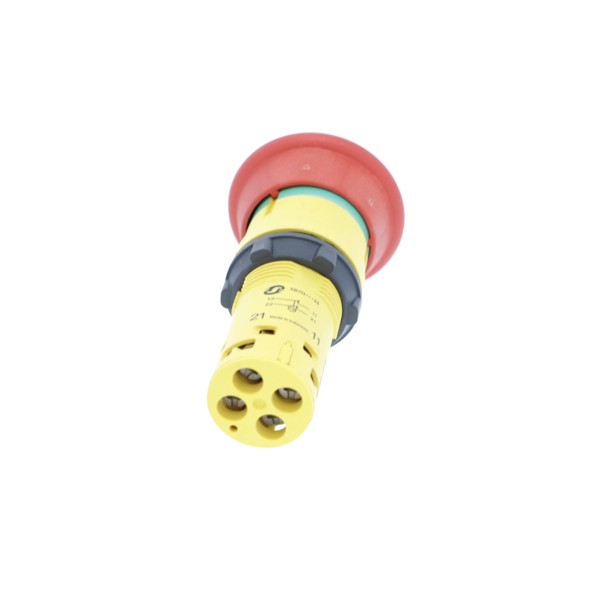 Schneider Electric XB7NS9444 Emergency-Stop Push Button, Harmony XB7, Monoblock, Plastic, Ø22mm, Red, Key Release, 2NC, Screw Terminal (img_003)
