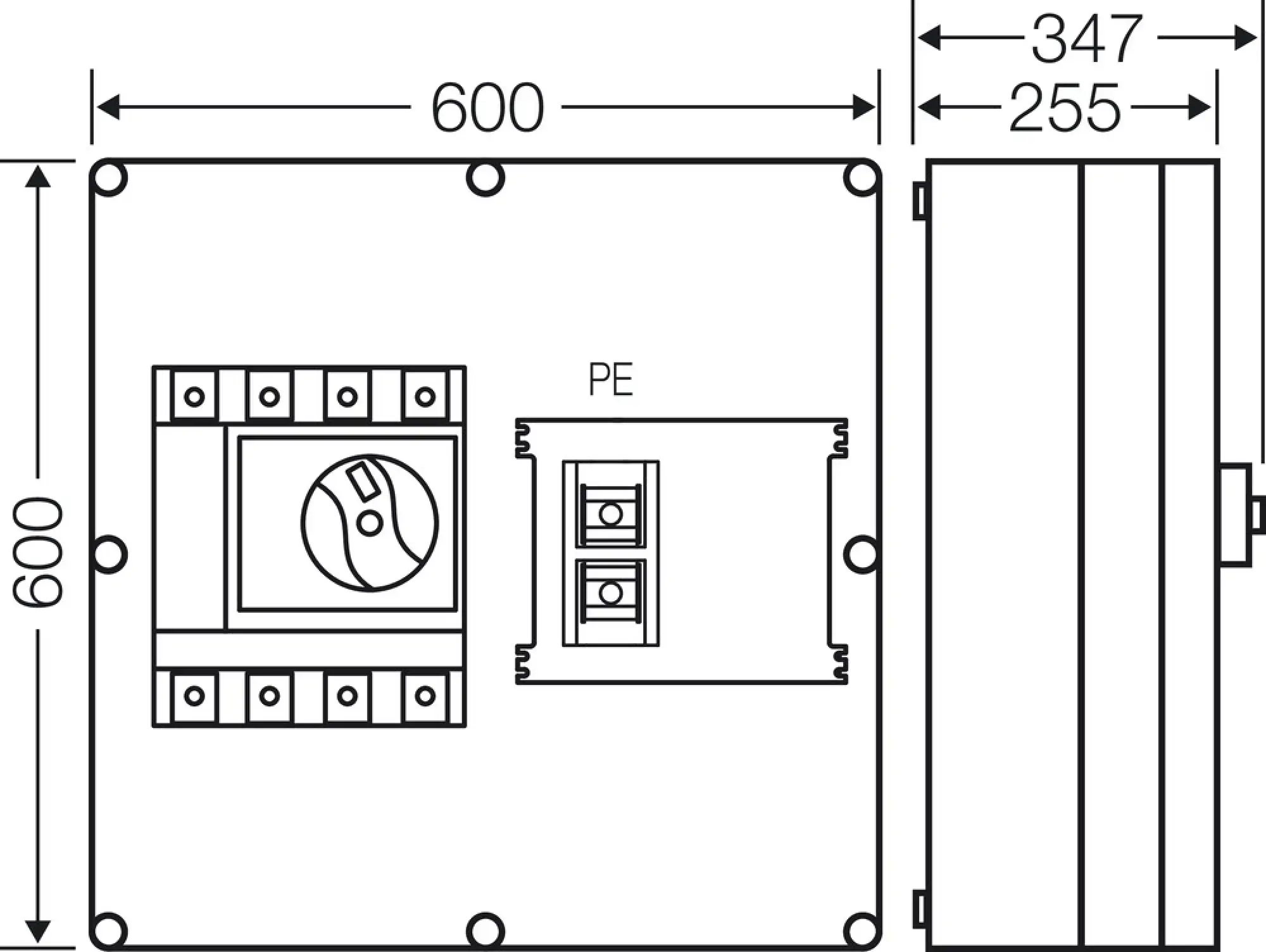 Hensel 20001491 Mi-Leistungsschaltergehäuse 630 A, 4polig + PE Mi 7847 (img_004) Hensel 20001491 Mi-Leistungsschaltergehäuse 630 A, 4polig + PE Mi 7847 (img_004)