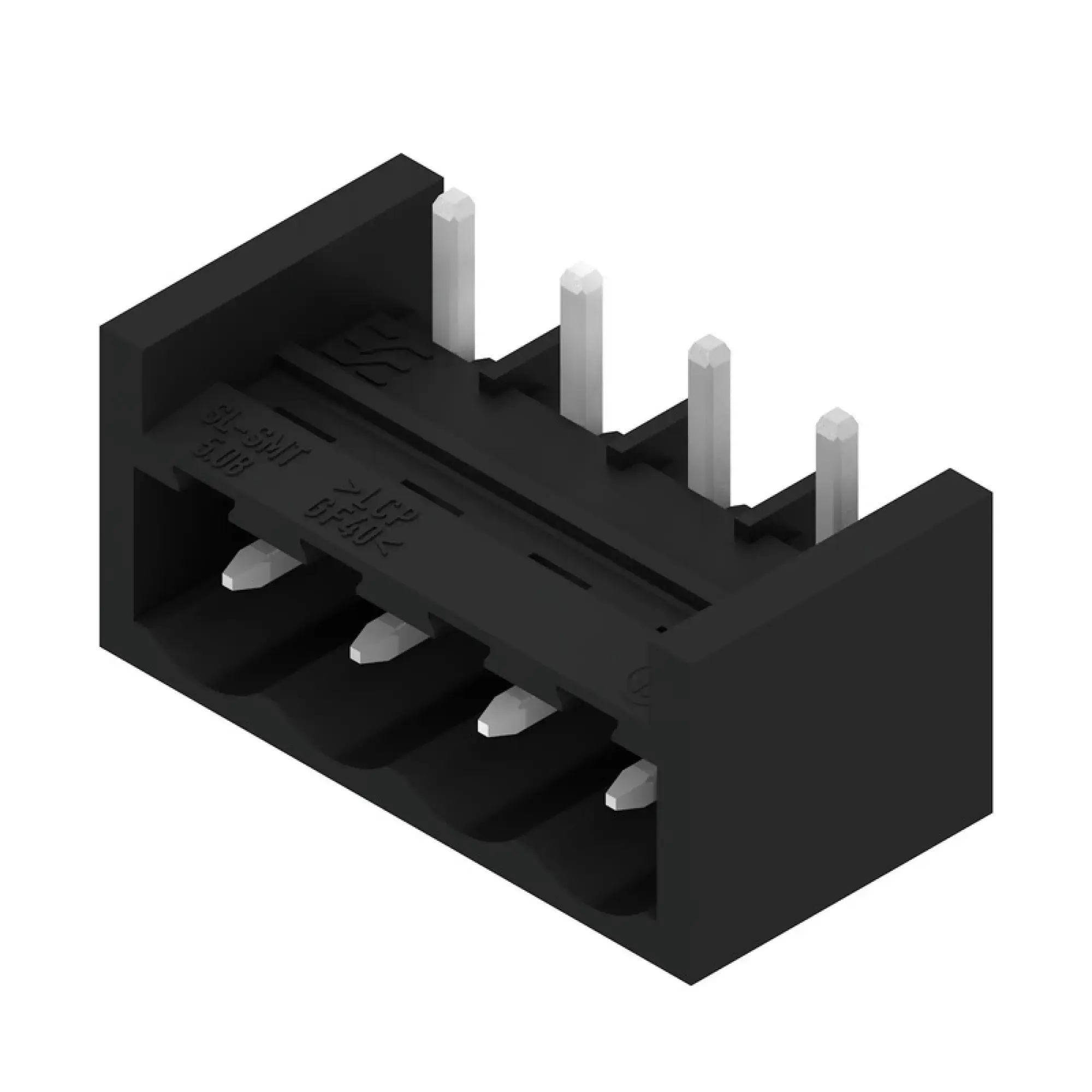 Weidmüller 1877830000 PCB connector (board connection), 320 V, 27.5 A, Pitch in mm: 5.08, Number of poles: 4, THT/THR solder connection, Tape (img_001)