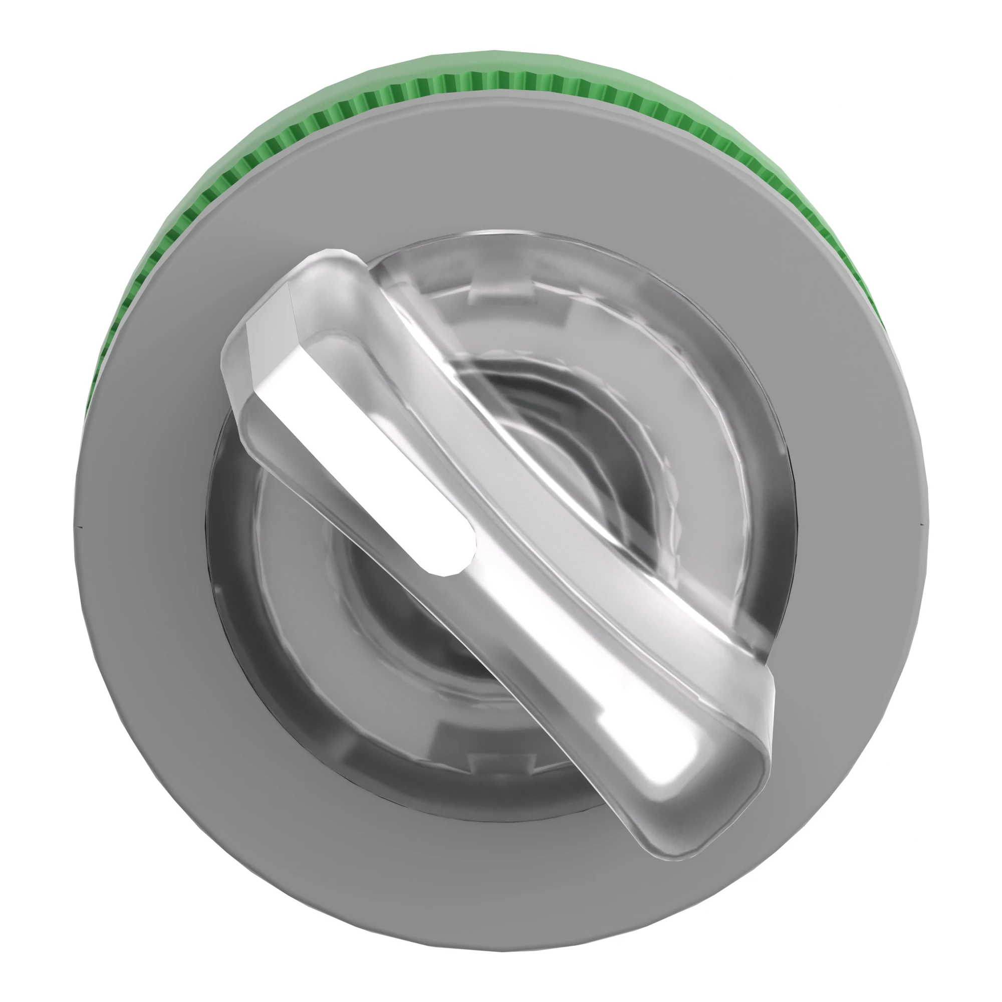 Schneider Electric ZB5FK1213C0 Illuminated selector switch, front element, Harmony XB5F, plastic, 30mm, white, for universal LED, 2 positions, latching (img_004)